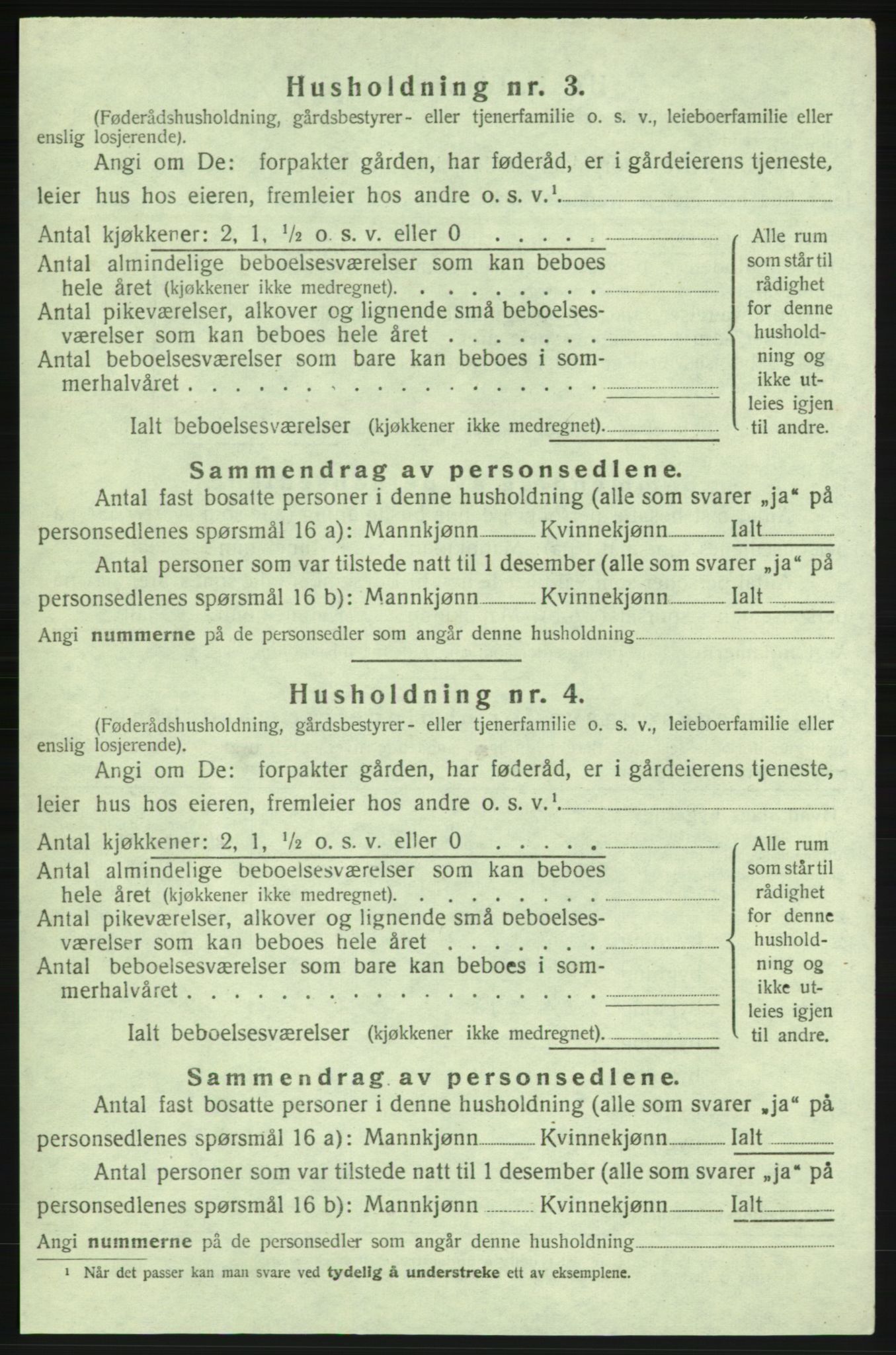 SAB, 1920 census for Strandebarm, 1920, p. 1039