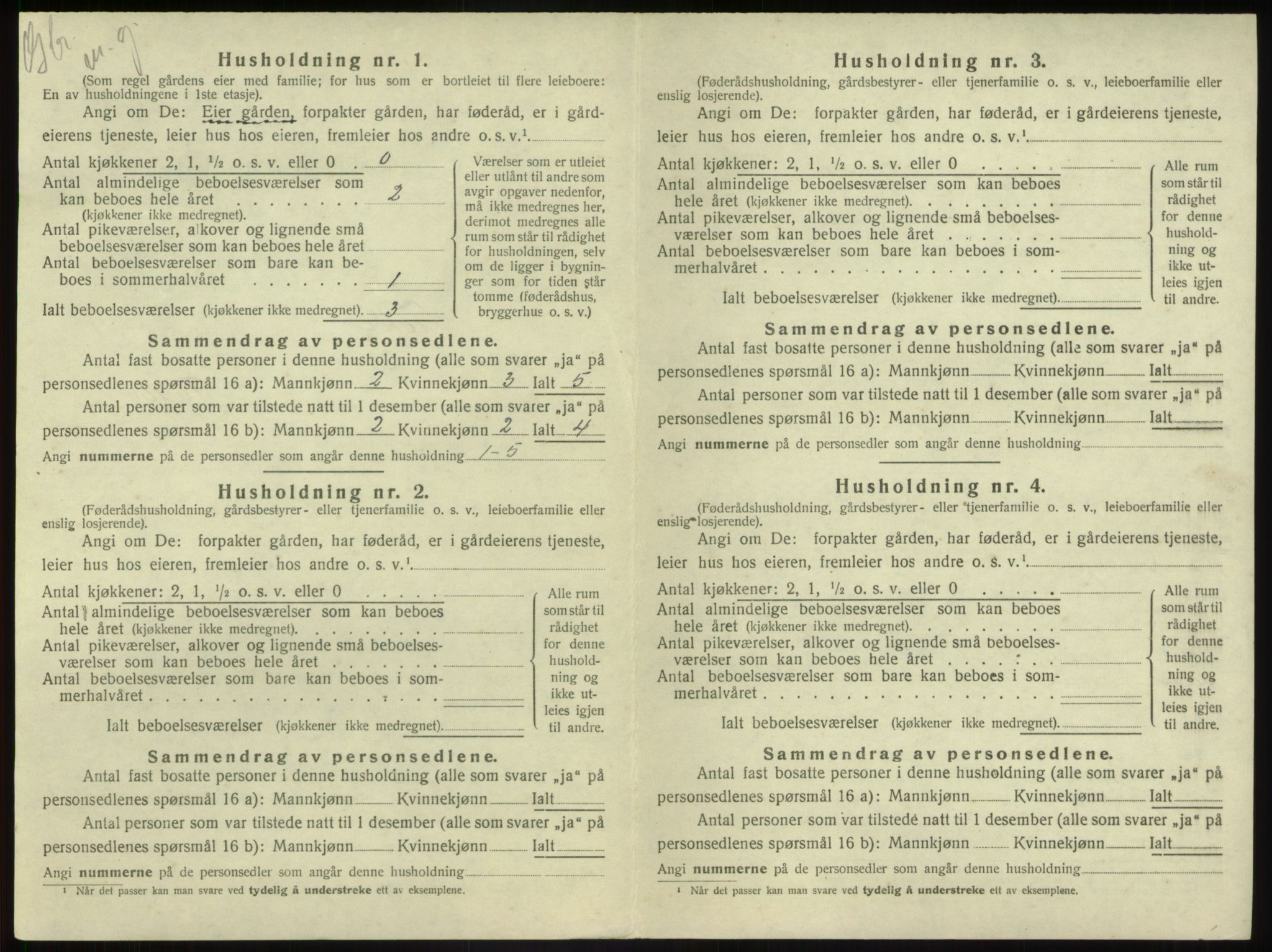 SAB, 1920 census for Førde, 1920, p. 478