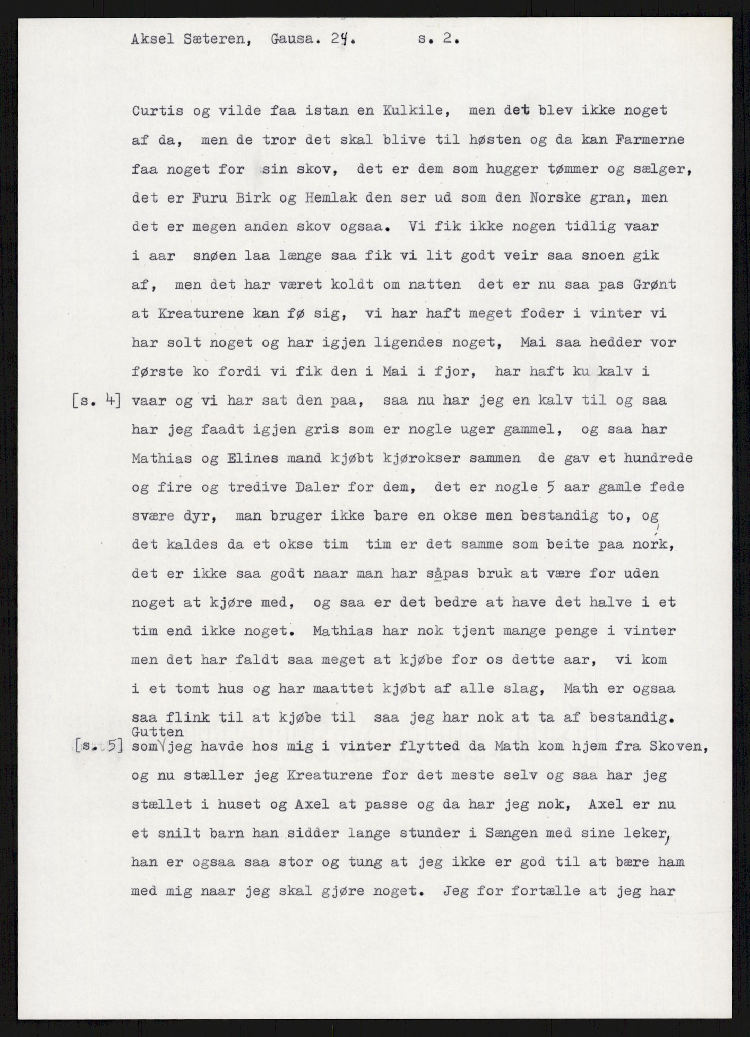 Samlinger til kildeutgivelse, Amerikabrevene, AV/RA-EA-4057/F/L0015: Innlån fra Oppland: Sæteren - Vigerust, 1838-1914, p. 191