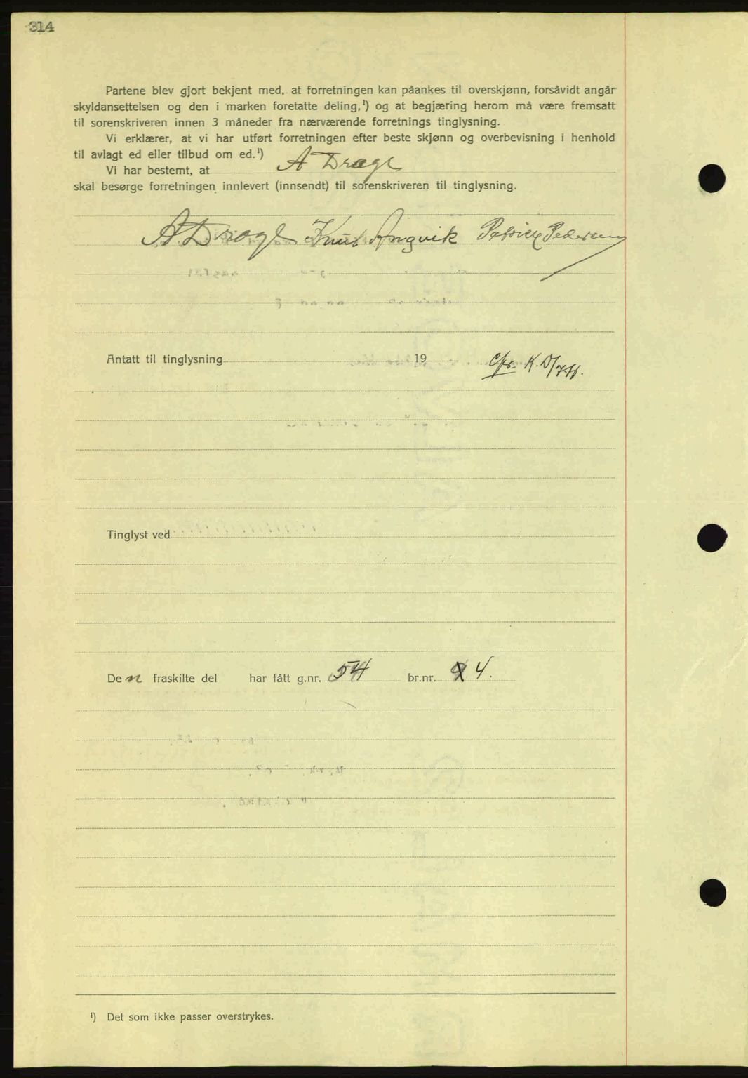 Nordmøre sorenskriveri, AV/SAT-A-4132/1/2/2Ca: Mortgage book no. A81, 1937-1937, Diary no: : 751/1937