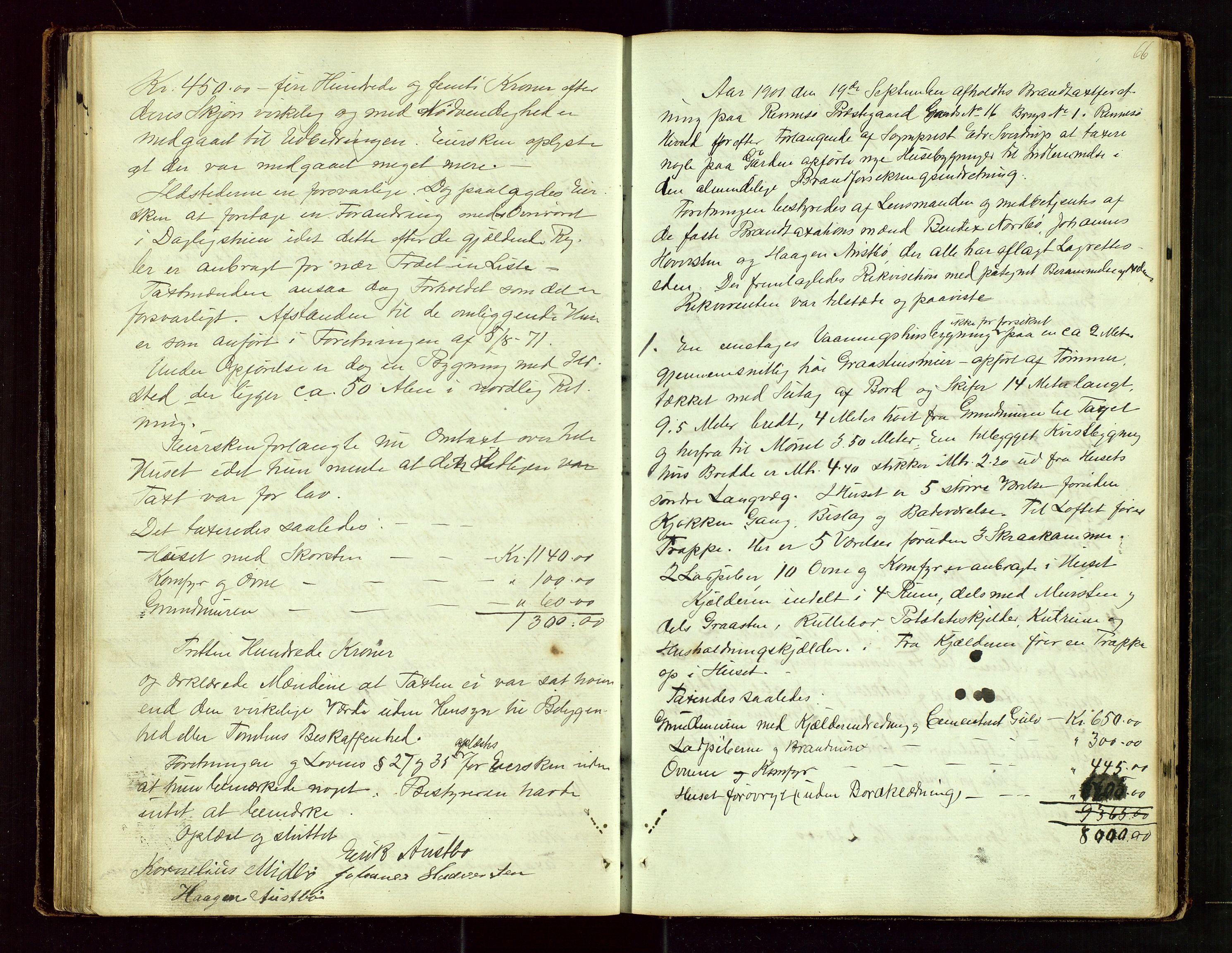 Rennesøy lensmannskontor, AV/SAST-A-100165/Goa/L0001: "Brandtaxations-Protocol for Rennesøe Thinglag", 1846-1923, p. 65b-66a