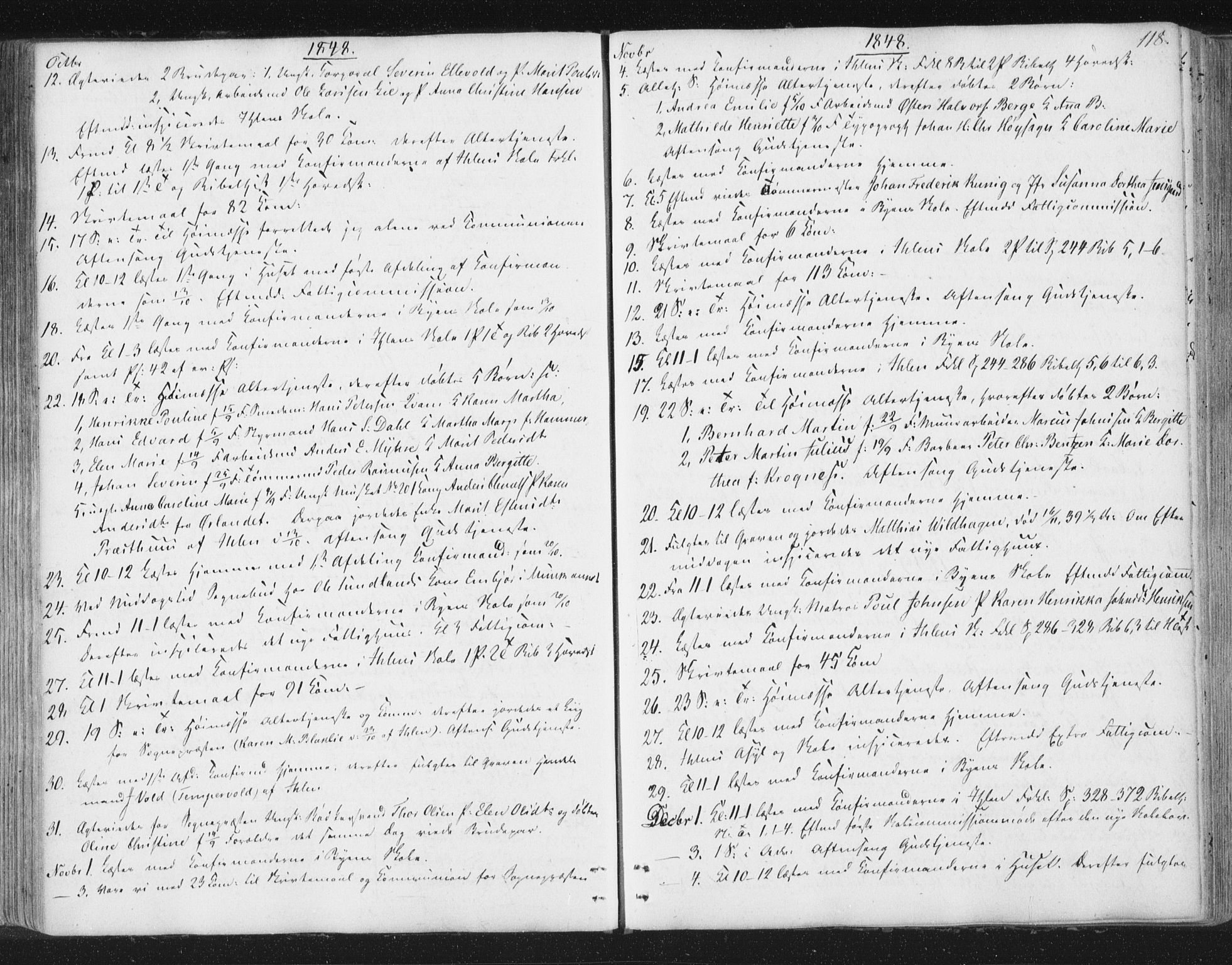 Ministerialprotokoller, klokkerbøker og fødselsregistre - Sør-Trøndelag, SAT/A-1456/602/L0127: Curate's parish register no. 602B01, 1821-1875, p. 118