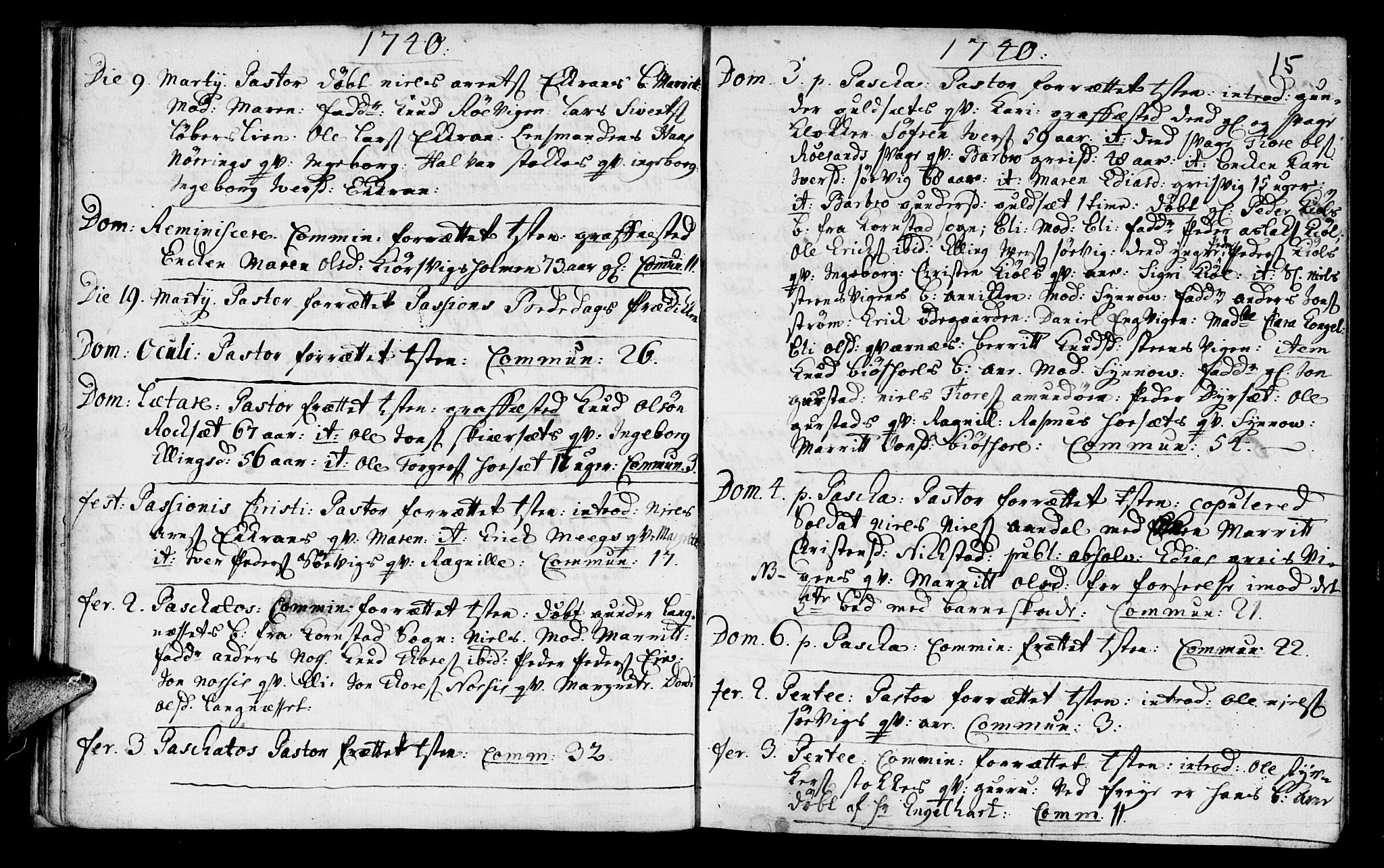 Ministerialprotokoller, klokkerbøker og fødselsregistre - Møre og Romsdal, AV/SAT-A-1454/568/L0797: Parish register (official) no. 568A06, 1731-1760, p. 15