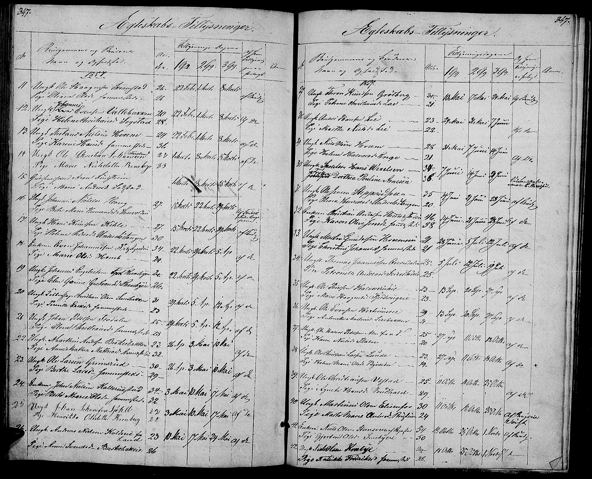 Østre Toten prestekontor, AV/SAH-PREST-104/H/Ha/Hab/L0003: Parish register (copy) no. 3, 1848-1857, p. 347