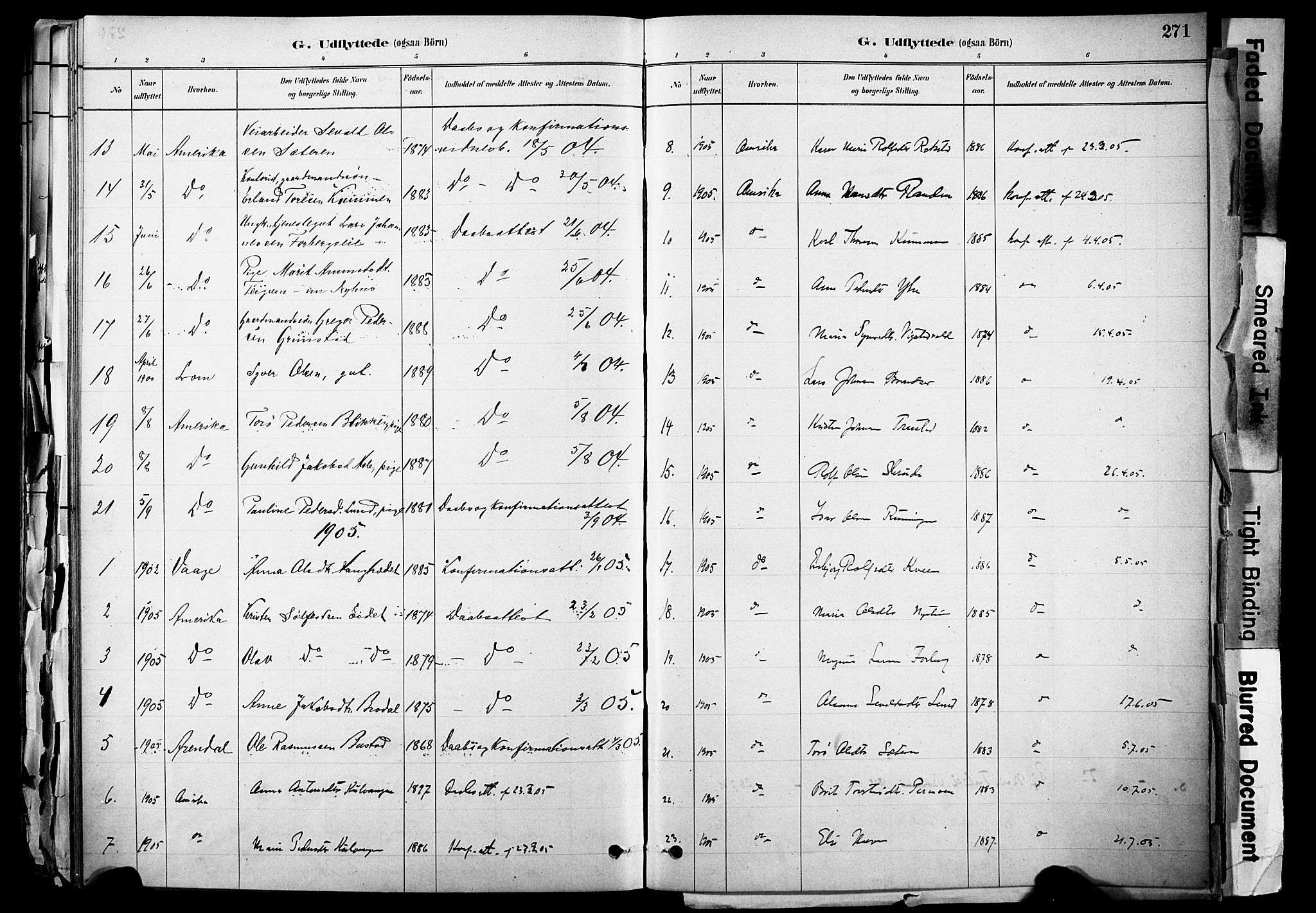 Skjåk prestekontor, SAH/PREST-072/H/Ha/Haa/L0003: Parish register (official) no. 3, 1880-1907, p. 271
