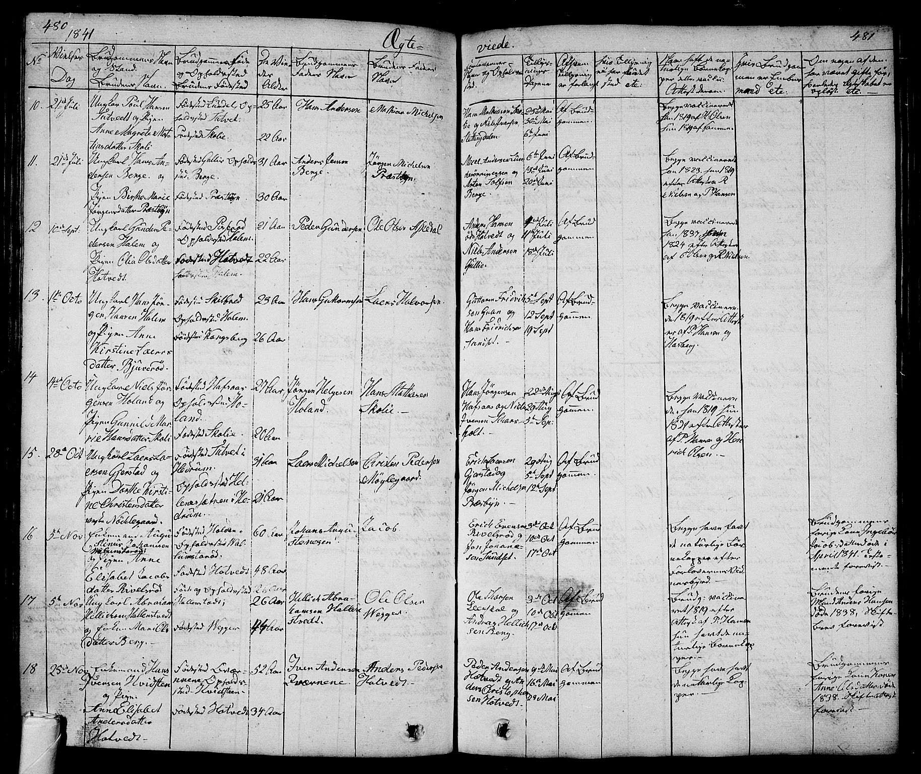 Andebu kirkebøker, AV/SAKO-A-336/G/Ga/L0003: Parish register (copy) no. I 3, 1832-1867, p. 480-481