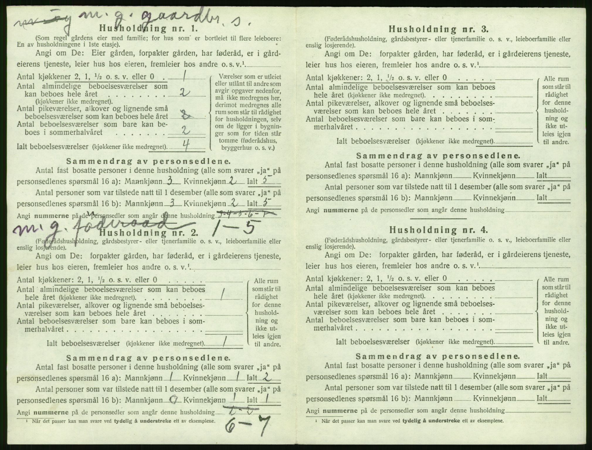 SAT, 1920 census for Sykkylven, 1920, p. 422