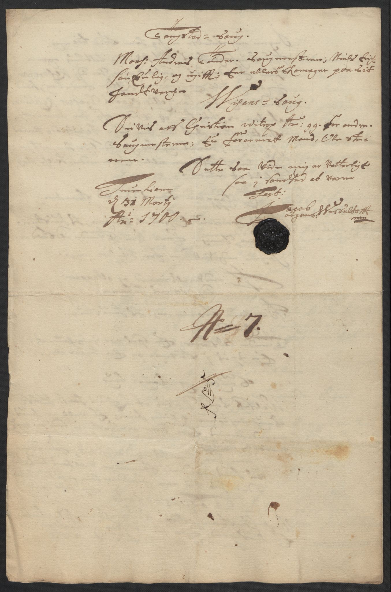 Rentekammeret inntil 1814, Reviderte regnskaper, Fogderegnskap, AV/RA-EA-4092/R63/L4310: Fogderegnskap Inderøy, 1698-1699, p. 355