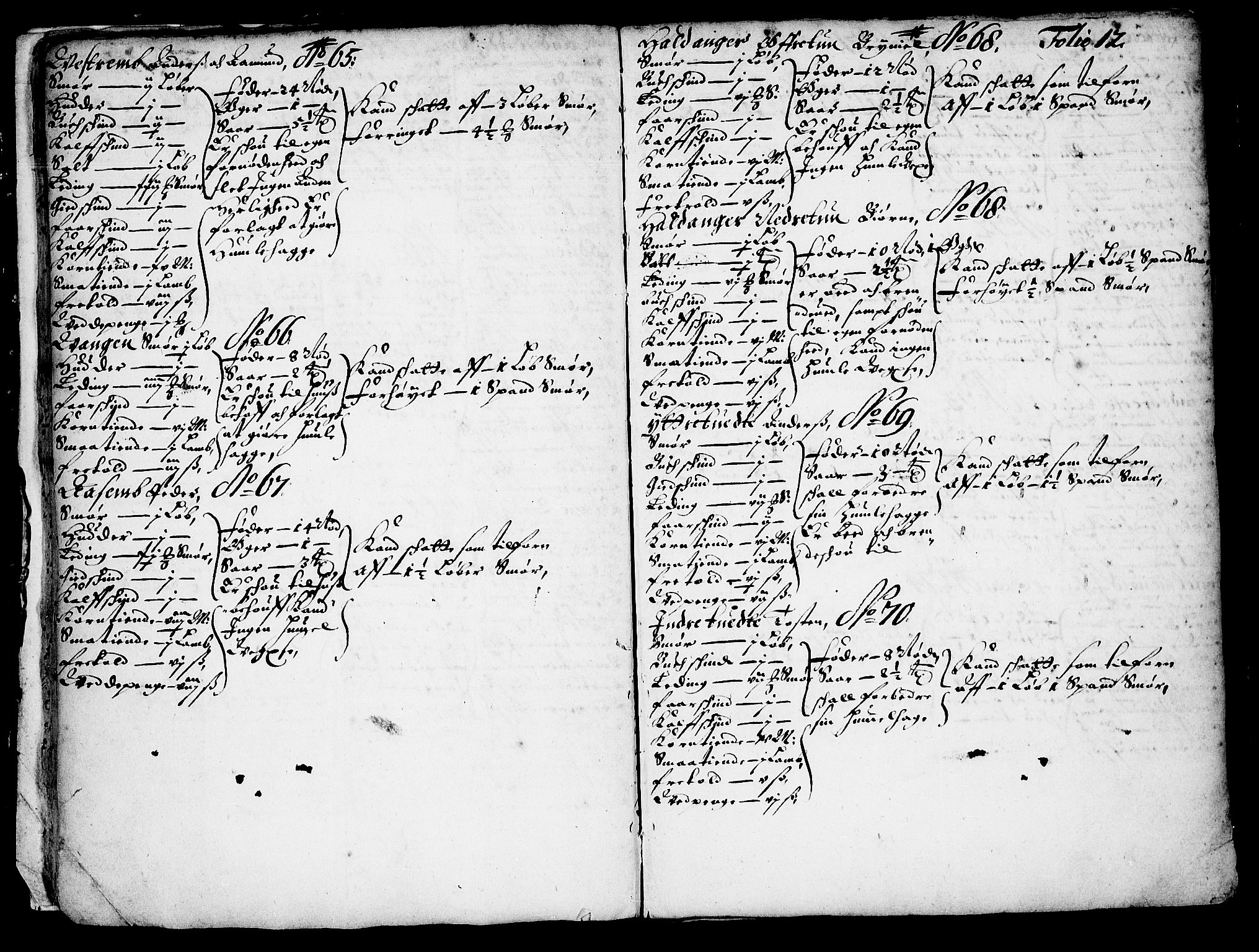 Rentekammeret inntil 1814, Realistisk ordnet avdeling, AV/RA-EA-4070/N/Nb/Nba/L0037: Hardanger fogderi, 1667, p. 11b-12a