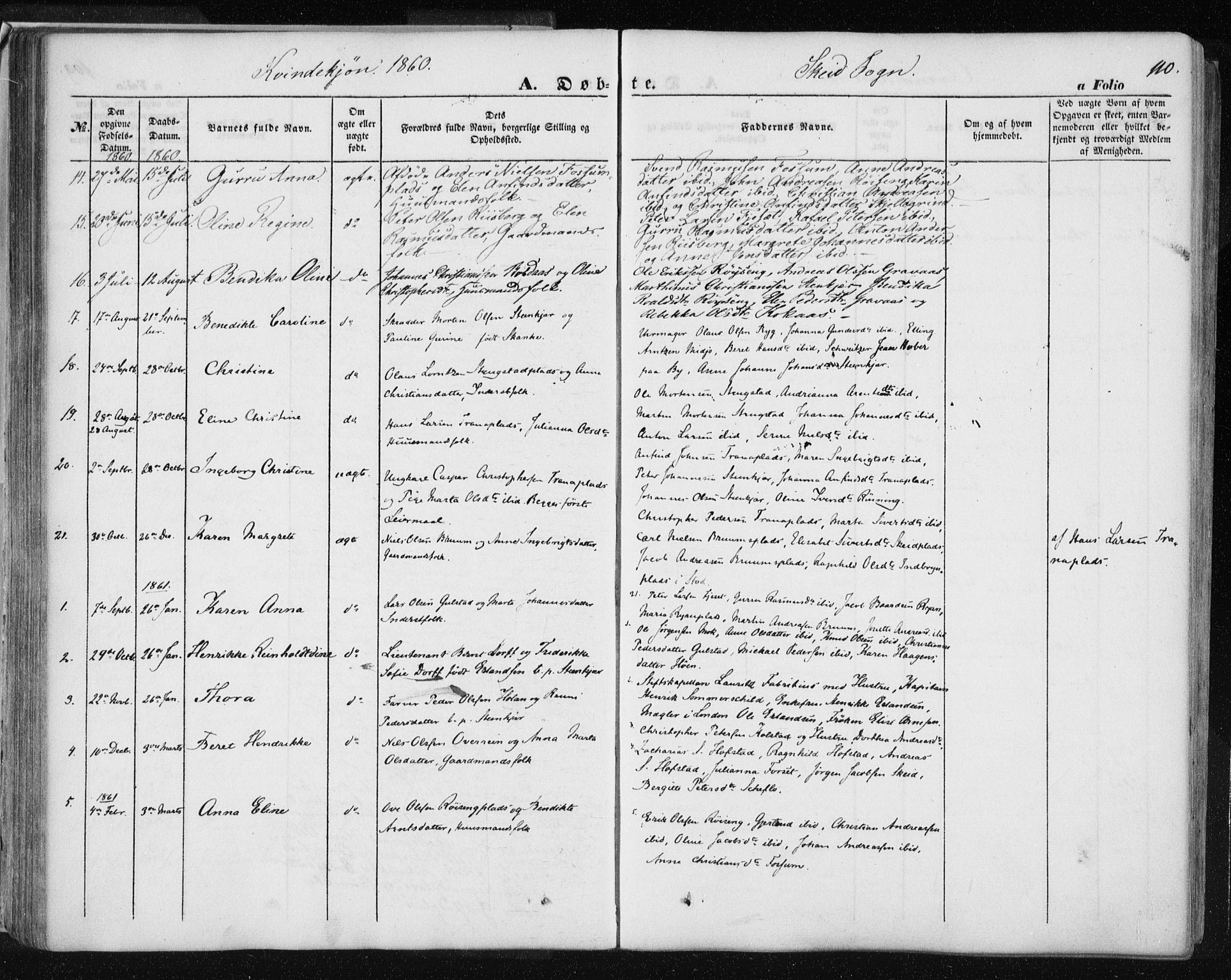 Ministerialprotokoller, klokkerbøker og fødselsregistre - Nord-Trøndelag, SAT/A-1458/735/L0342: Parish register (official) no. 735A07 /2, 1849-1862, p. 110
