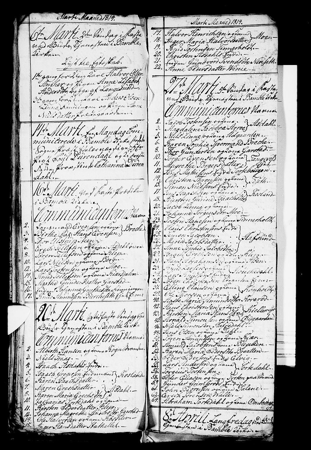 Bamble kirkebøker, AV/SAKO-A-253/G/Ga/L0004: Parish register (copy) no. I 4, 1808-1814