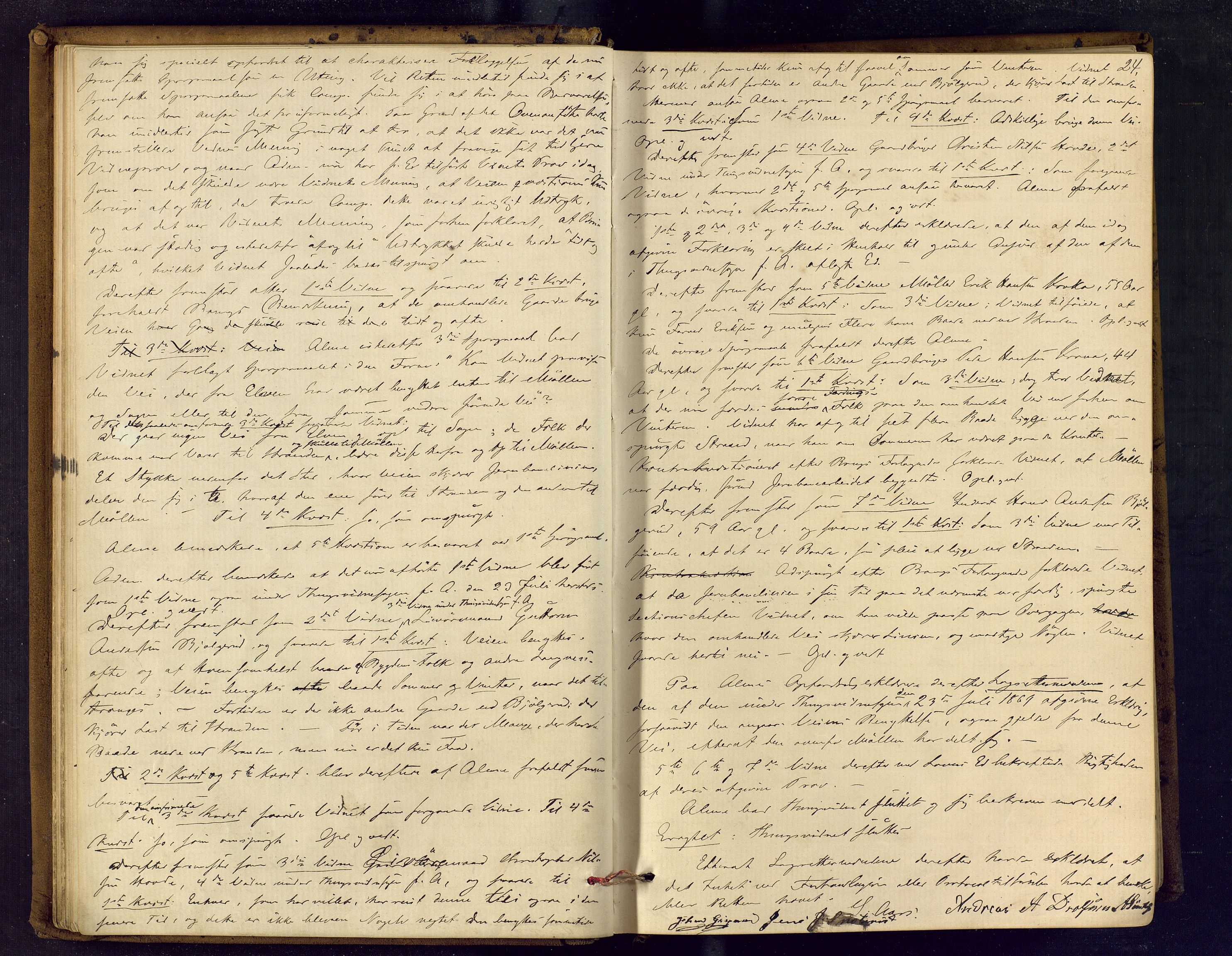 Eiker, Modum og Sigdal sorenskriveri, AV/SAKO-A-123/F/Fc/L0012: Ekstrarettsprotokoll - Modum, 1869-1883, p. 24