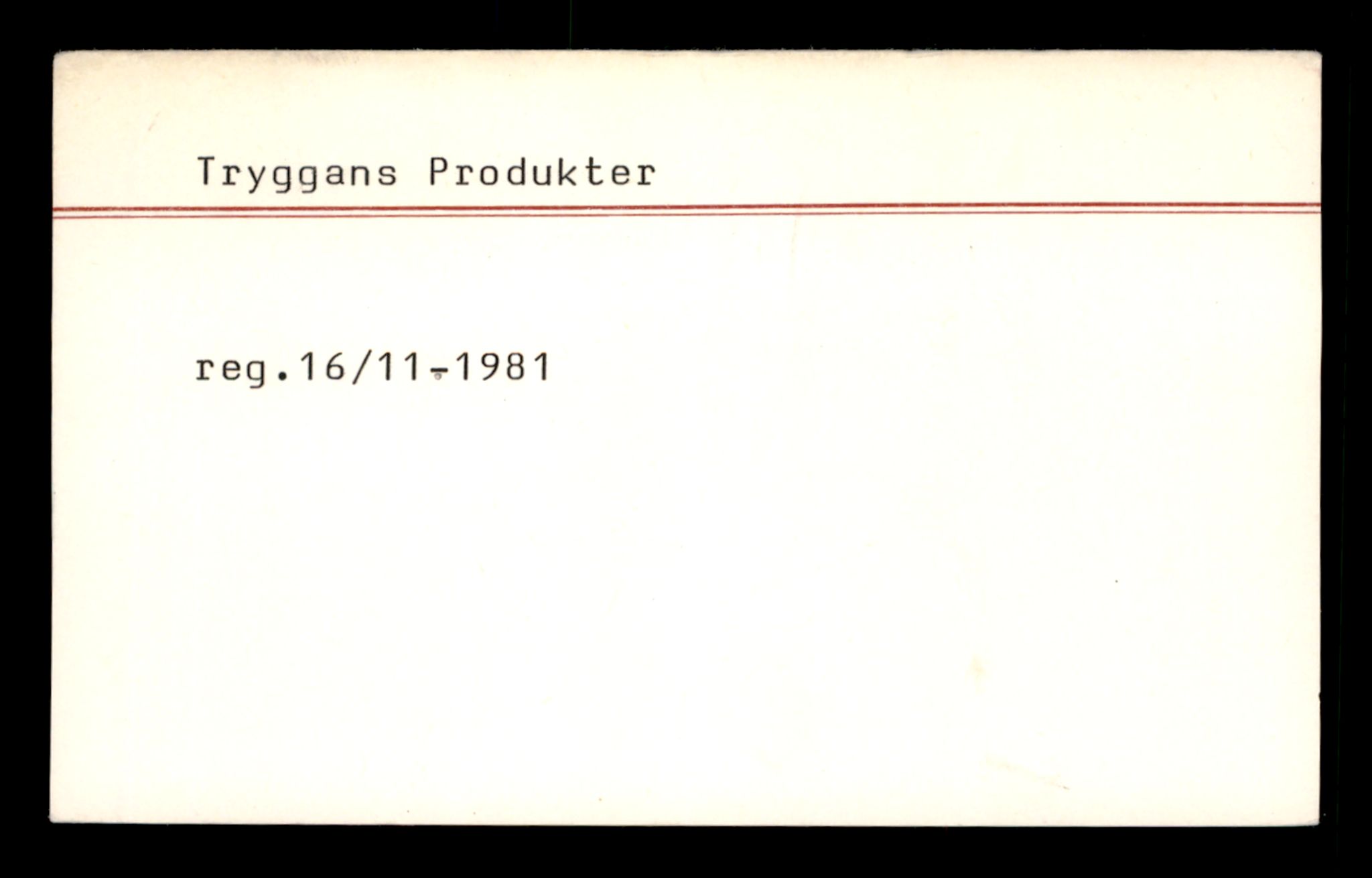 Oslo byfogd, Handelsregisteret, SAT/A-10867/G/Ga/Gad/L0030: Kartotekkort, Try-Ve, 1890-1990