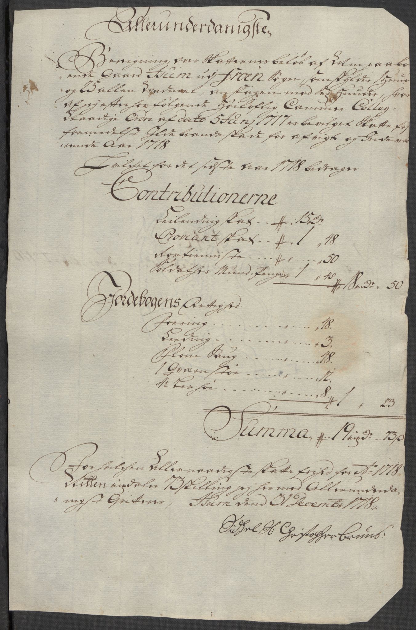 Rentekammeret inntil 1814, Reviderte regnskaper, Fogderegnskap, RA/EA-4092/R17/L1188: Fogderegnskap Gudbrandsdal, 1718, p. 234