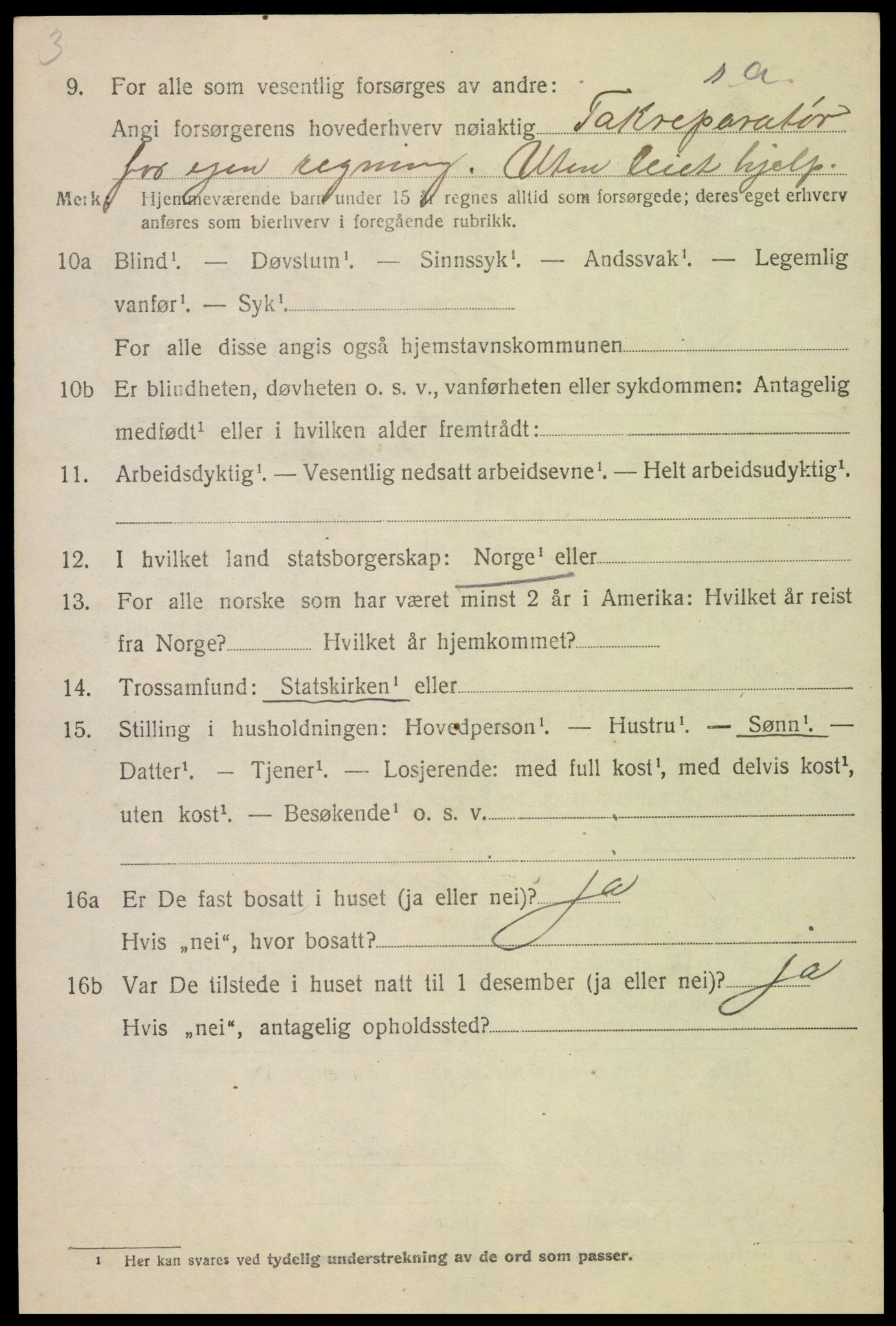 SAH, 1920 census for Biri, 1920, p. 5474