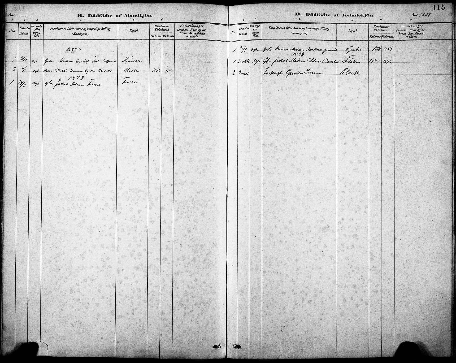 Askvoll sokneprestembete, SAB/A-79501/H/Hab/Haba/L0003: Parish register (copy) no. A 3, 1886-1928, p. 115