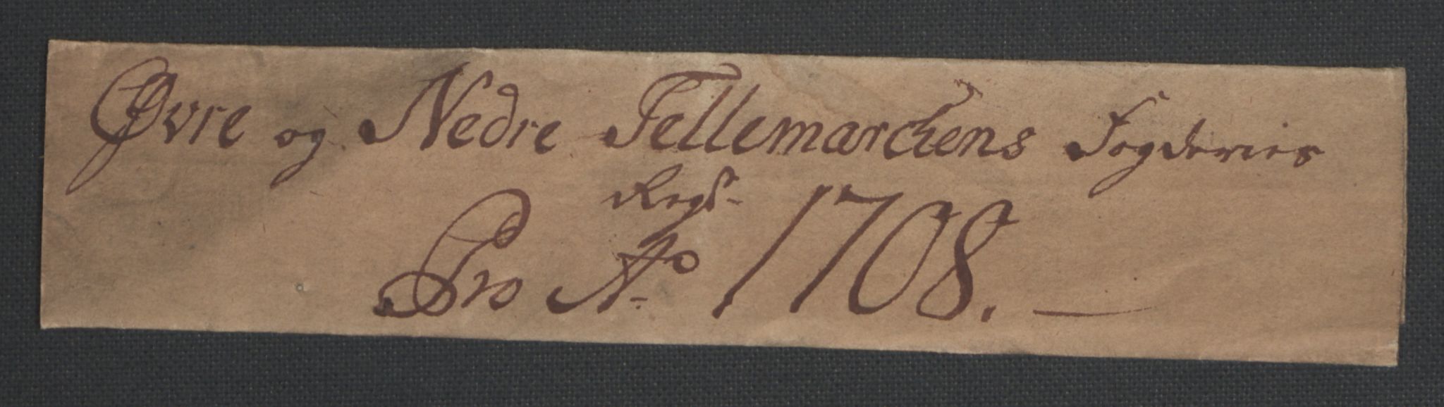 Rentekammeret inntil 1814, Reviderte regnskaper, Fogderegnskap, AV/RA-EA-4092/R36/L2118: Fogderegnskap Øvre og Nedre Telemark og Bamble, 1708-1709, p. 25