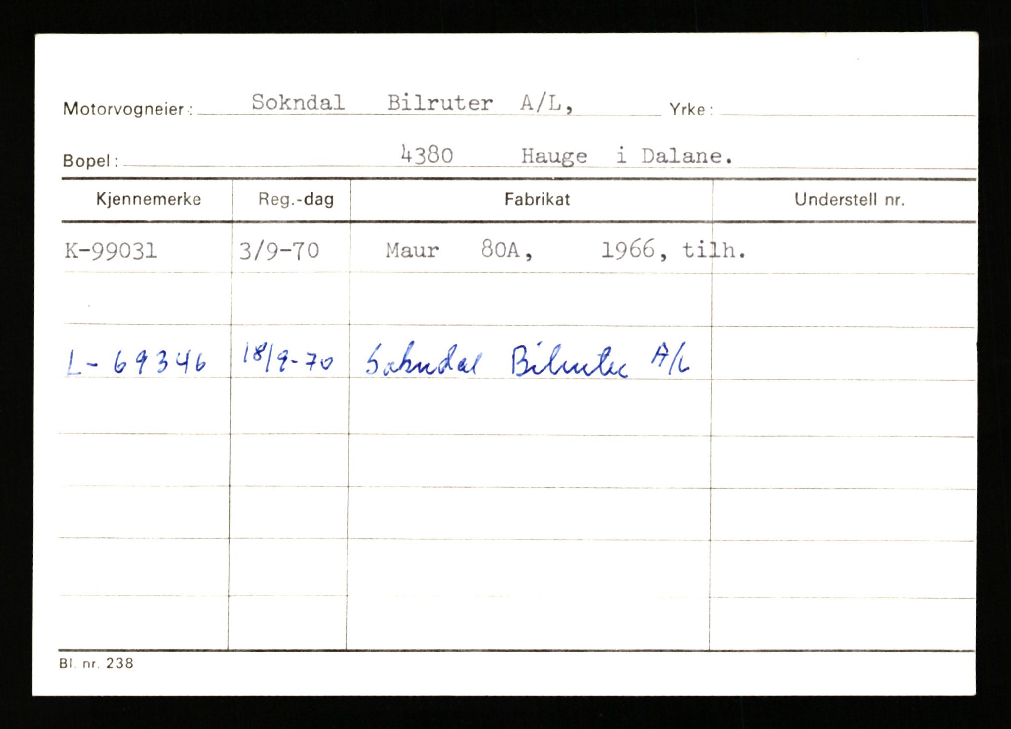 Stavanger trafikkstasjon, SAST/A-101942/0/G/L0008: Registreringsnummer: 67519 - 84533, 1930-1971, p. 2466