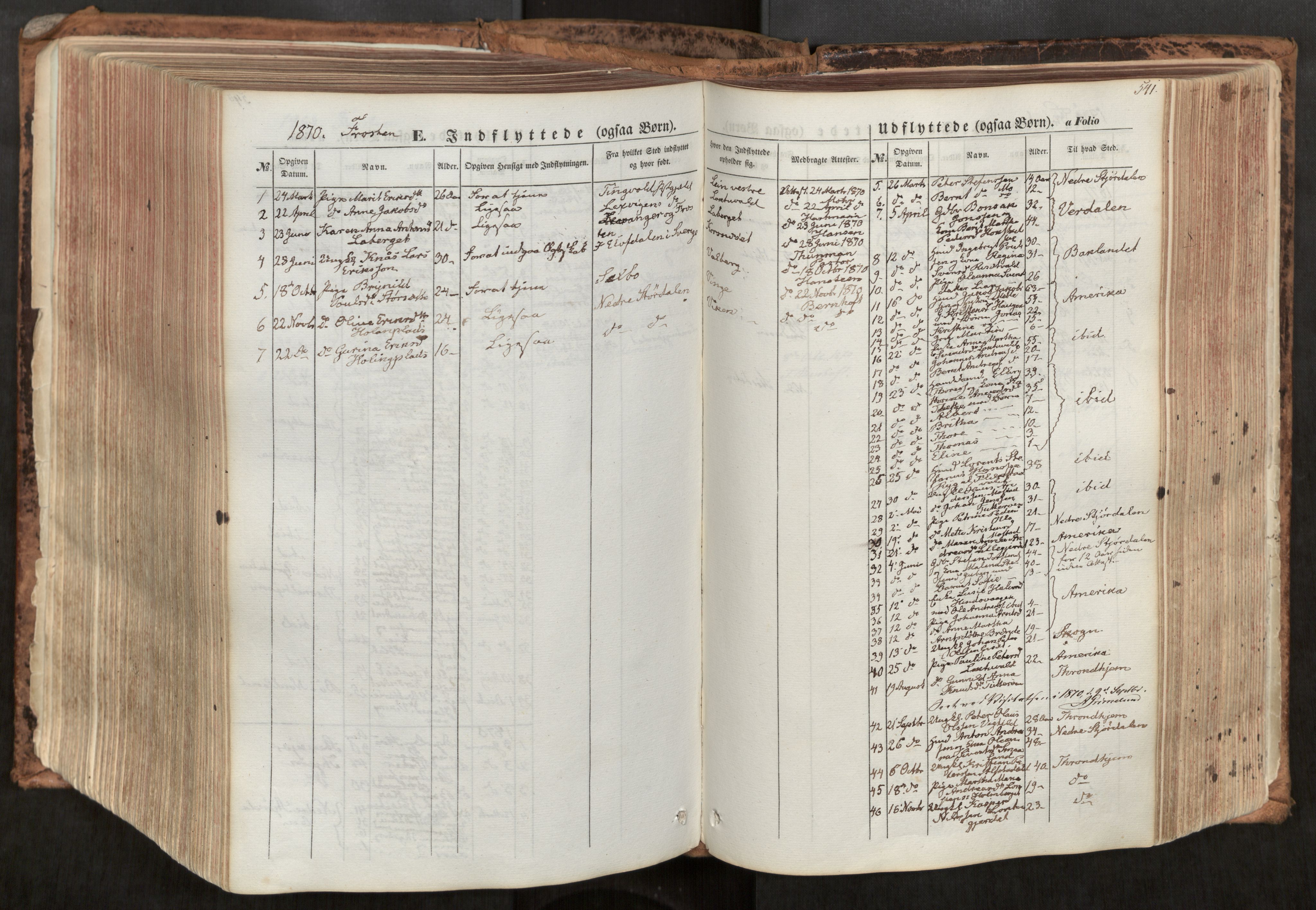 Ministerialprotokoller, klokkerbøker og fødselsregistre - Nord-Trøndelag, SAT/A-1458/713/L0116: Parish register (official) no. 713A07, 1850-1877, p. 541