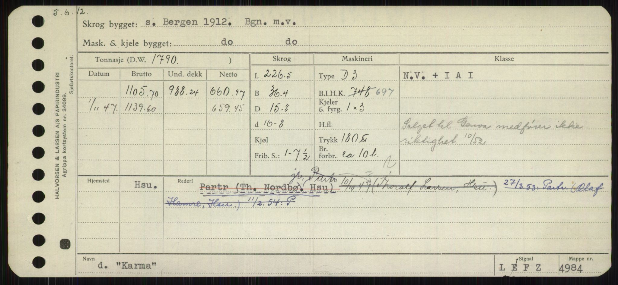 Sjøfartsdirektoratet med forløpere, Skipsmålingen, RA/S-1627/H/Hb/L0003: Fartøy, I-N, p. 79