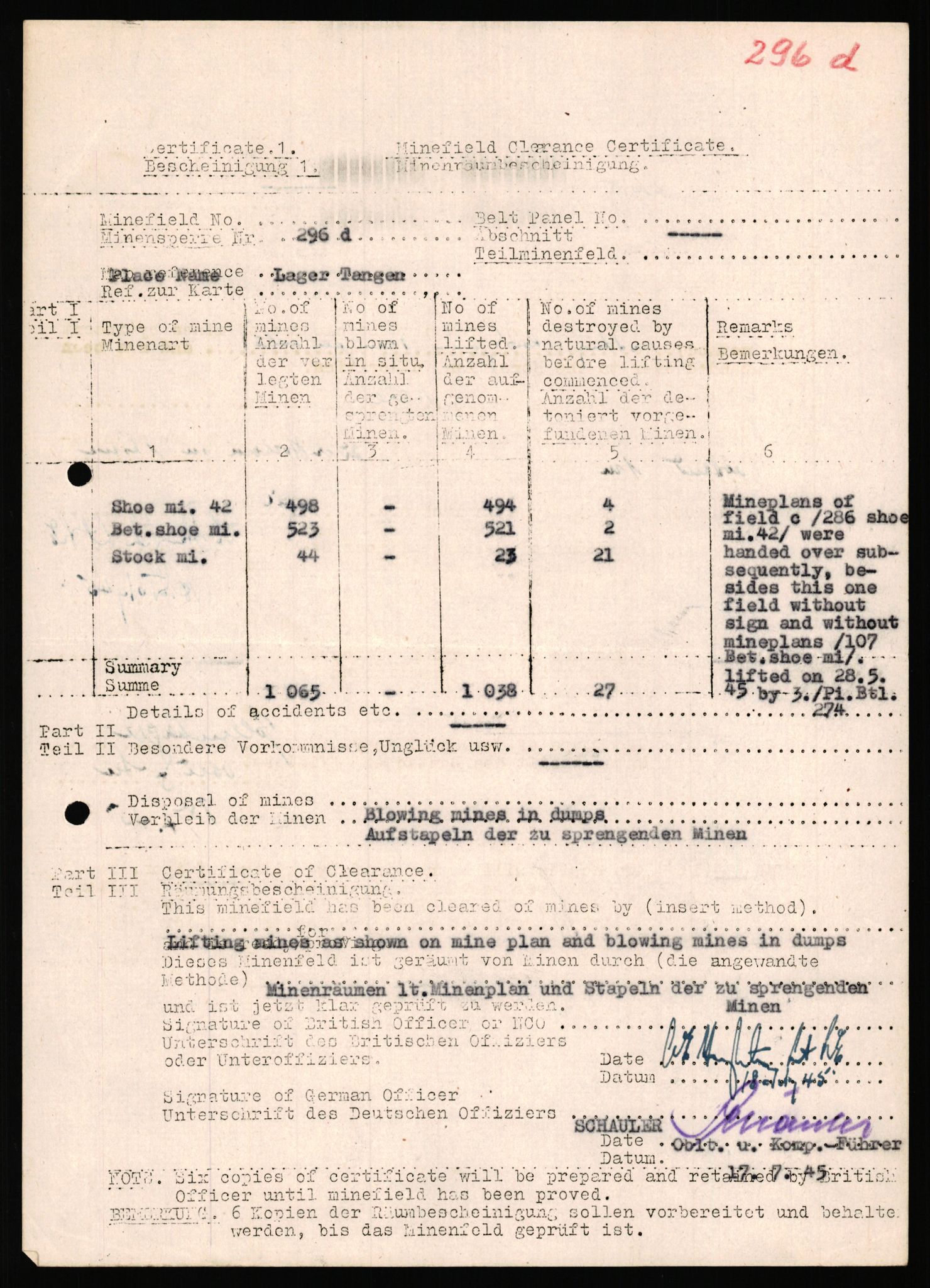 Deutscher Oberbefehlshaber Norwegen (DOBN), AV/RA-RAFA-2197/D/Dl/L0115: DB Zone Stavanger Abt. Ia, 1945, p. 755