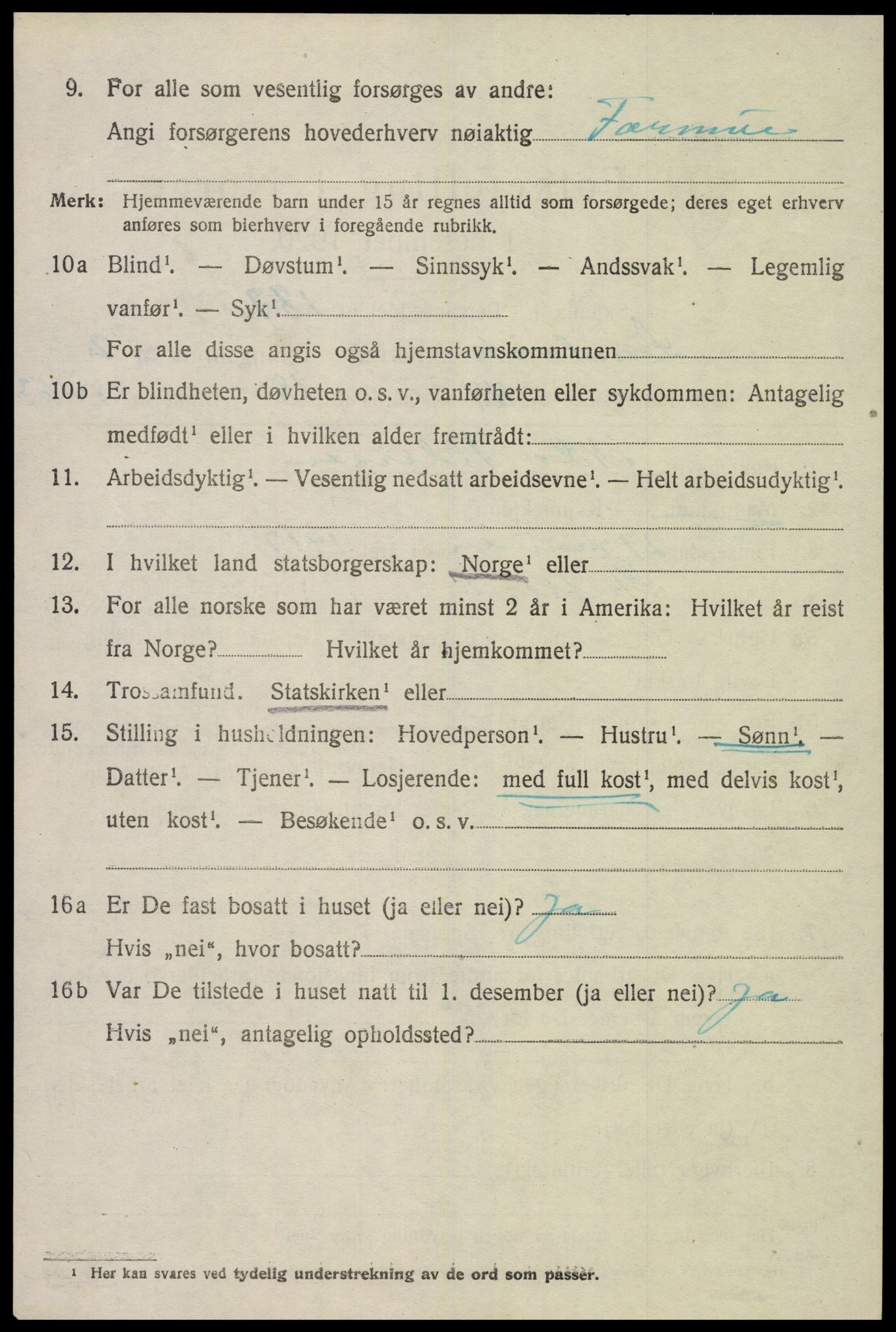 SAK, 1920 census for Landvik, 1920, p. 2141