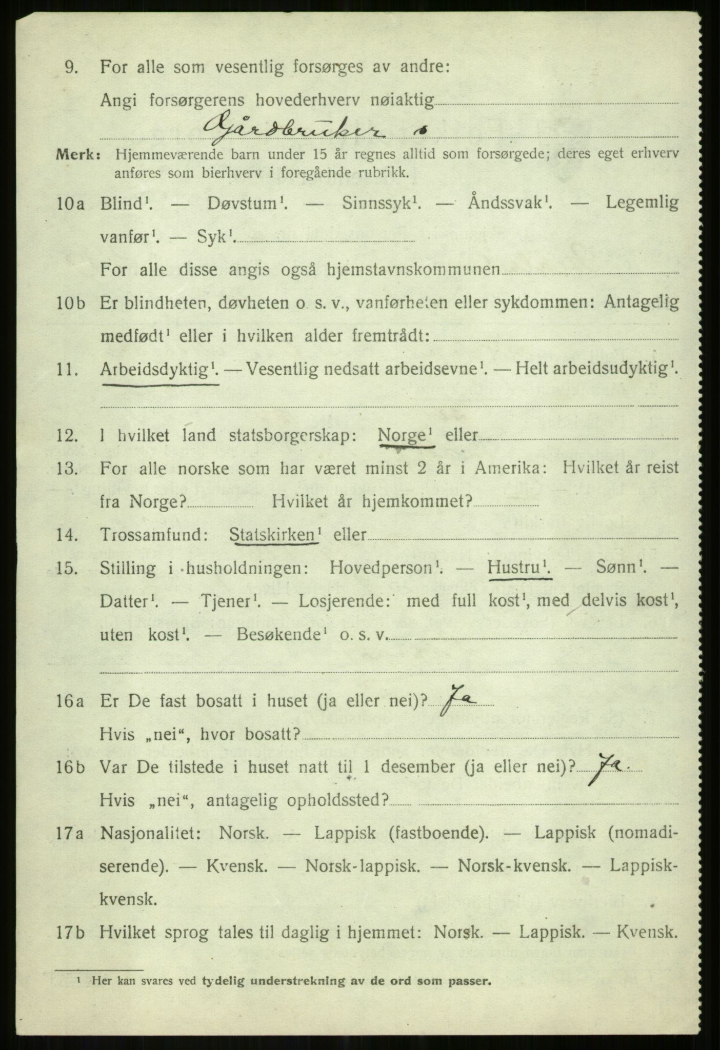 SATØ, 1920 census for Målselv, 1920, p. 9174