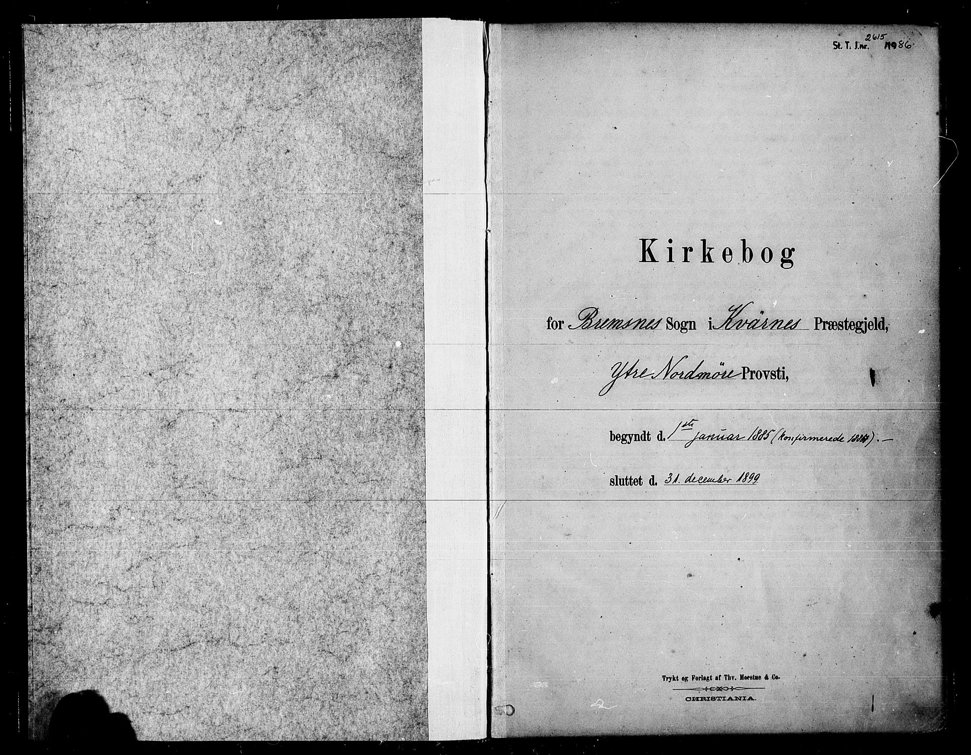 Ministerialprotokoller, klokkerbøker og fødselsregistre - Møre og Romsdal, AV/SAT-A-1454/569/L0819: Parish register (official) no. 569A05, 1885-1899