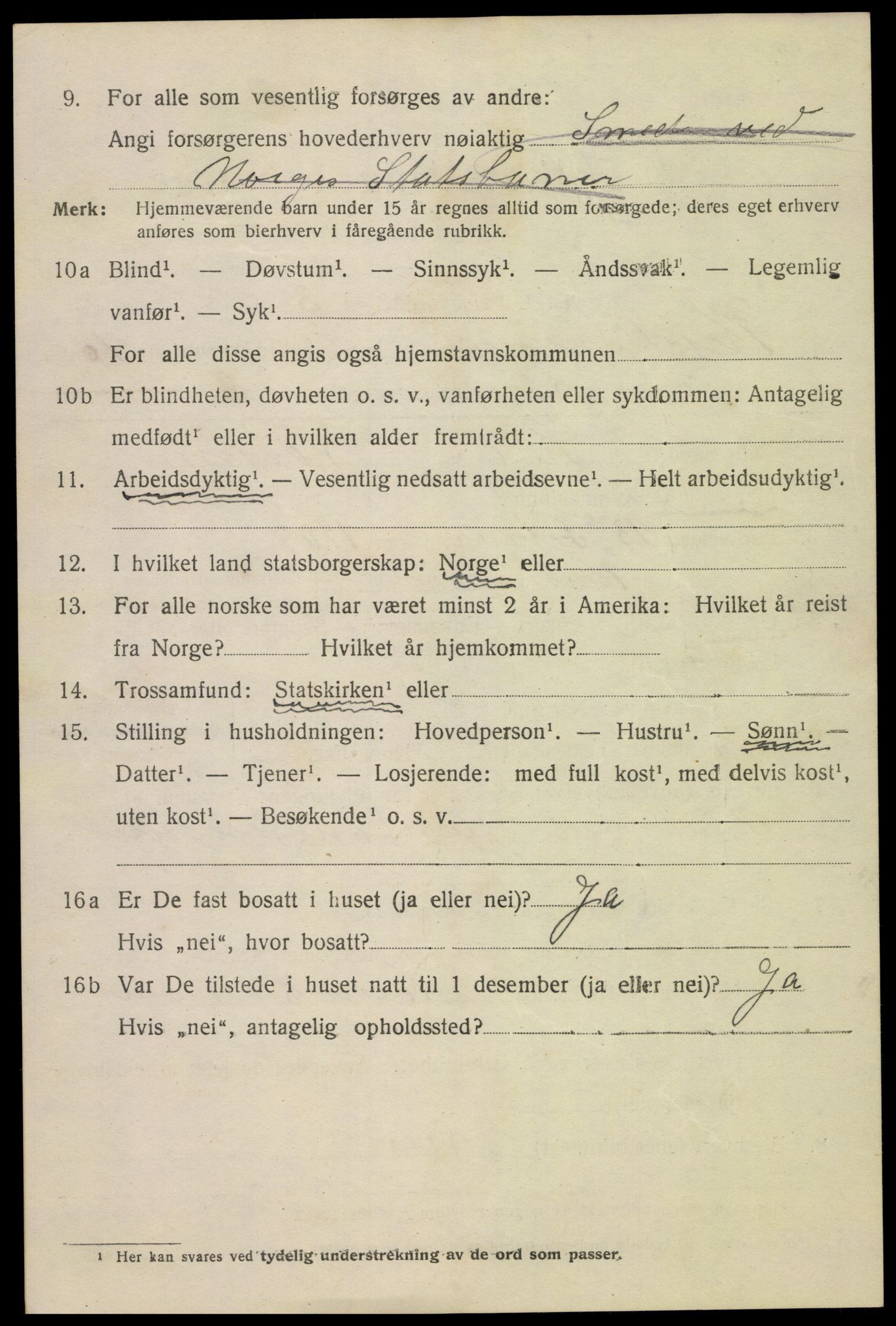 SAK, 1920 census for Kristiansand, 1920, p. 24638