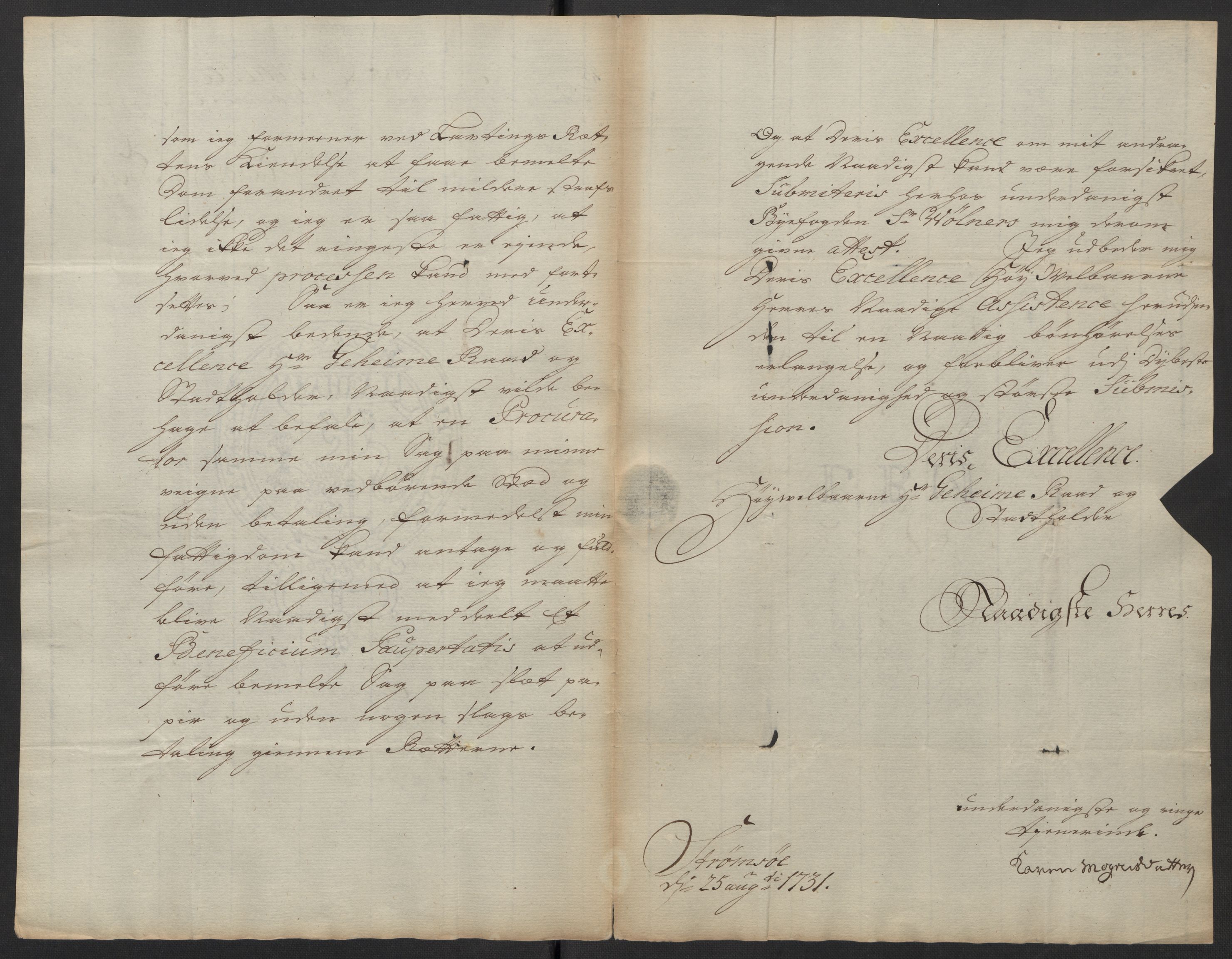 Stattholderembetet 1572-1771, AV/RA-EA-2870/Ef/L0106: Brev fra embetsmenn og andre, 1730-1732, p. 182