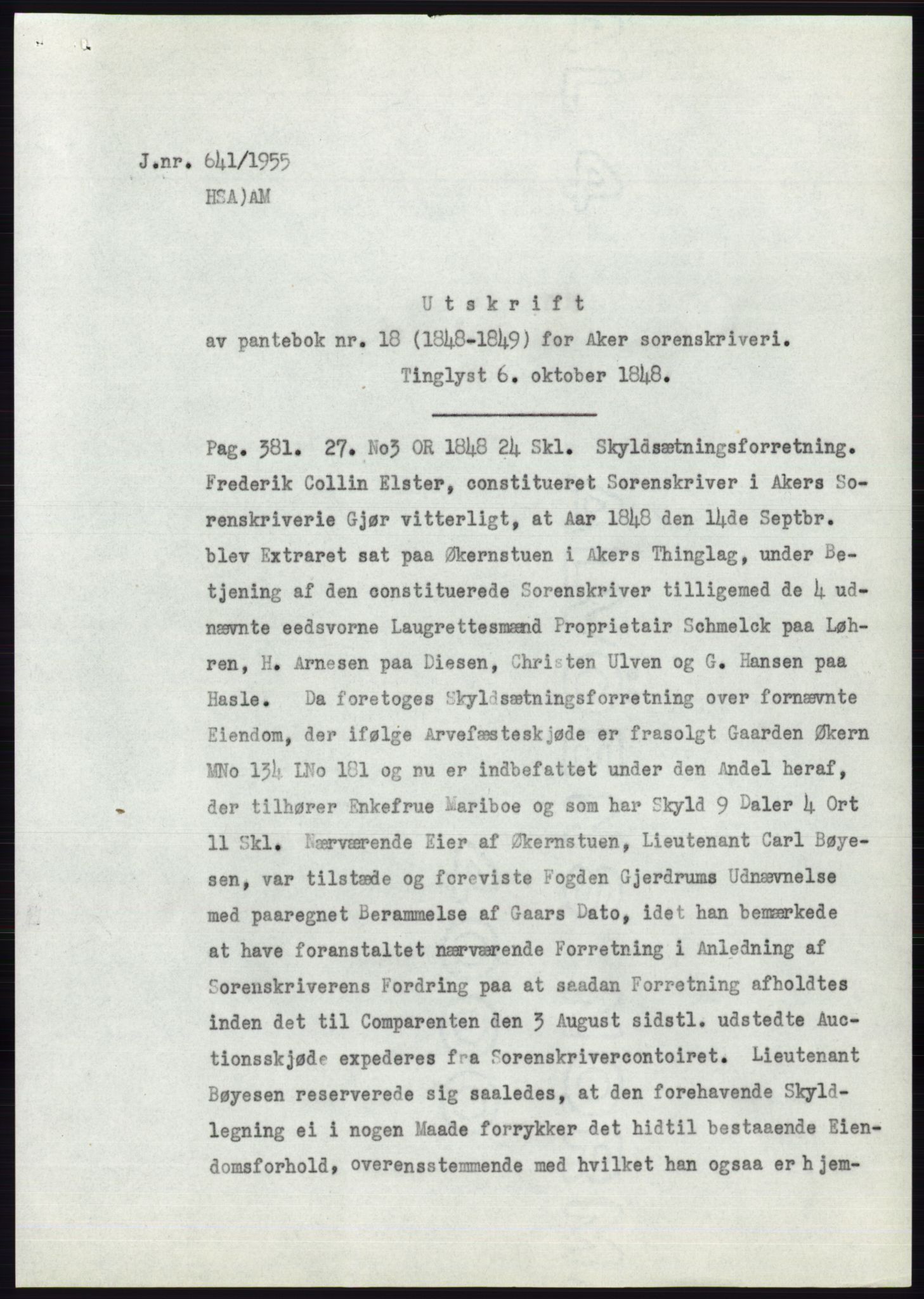 Statsarkivet i Oslo, SAO/A-10621/Z/Zd/L0002: Avskrifter, j.nr 5-691/1955, 1955, p. 442