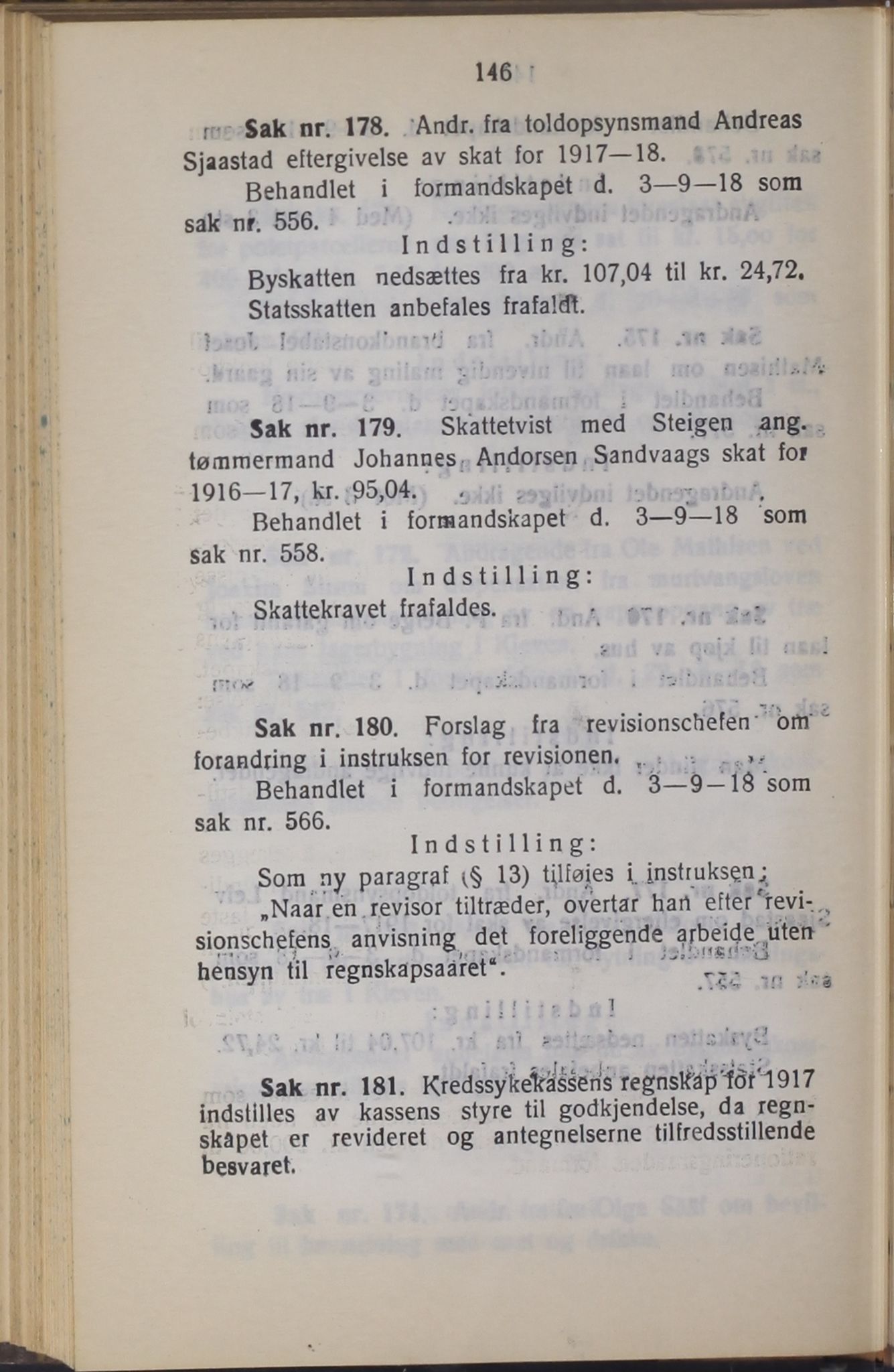 Narvik kommune. Formannskap , AIN/K-18050.150/A/Ab/L0008: Møtebok, 1918