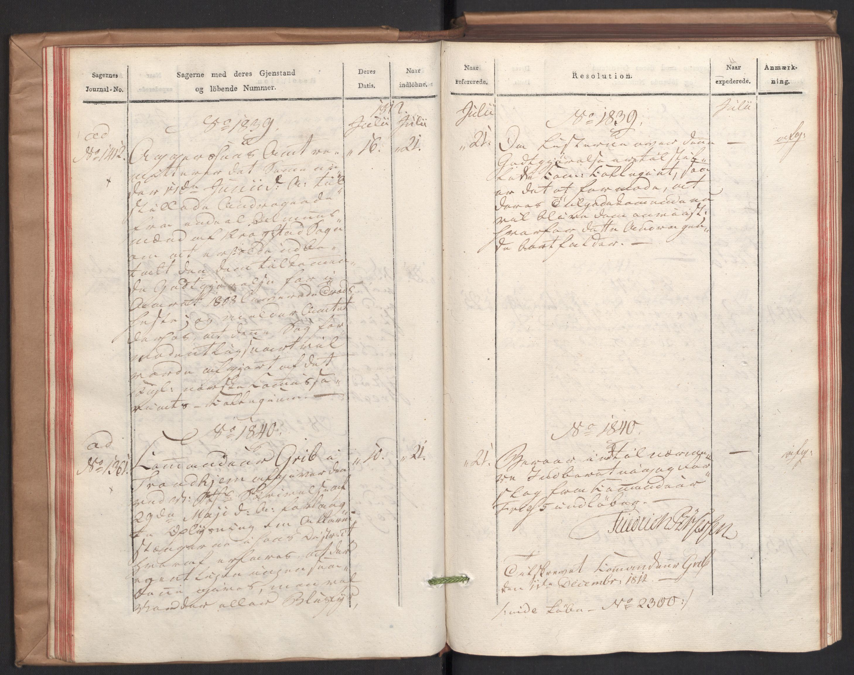 Stattholderembetet 1810-1814, 2. kontor (Kontor B), AV/RA-EA-5432/Ab/L0004: Referatprotokoll,  j.nr. 1449-1801,  l.nr. 1781-2289, 1812, p. 34