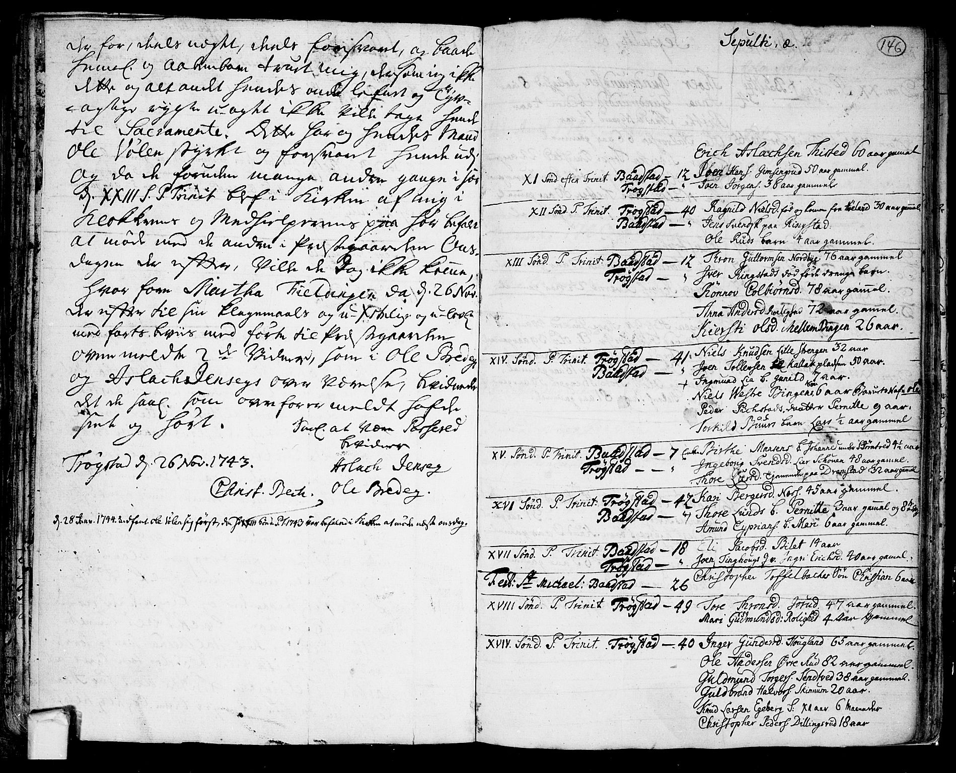 Trøgstad prestekontor Kirkebøker, AV/SAO-A-10925/F/Fa/L0003: Parish register (official) no. I 3, 1721-1749, p. 146