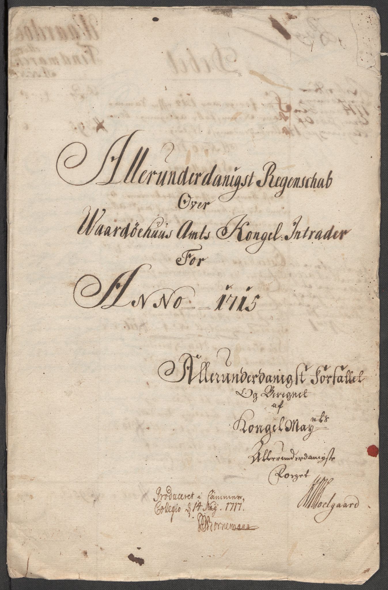 Rentekammeret inntil 1814, Reviderte regnskaper, Fogderegnskap, RA/EA-4092/R69/L4856: Fogderegnskap Finnmark/Vardøhus, 1713-1715, p. 381