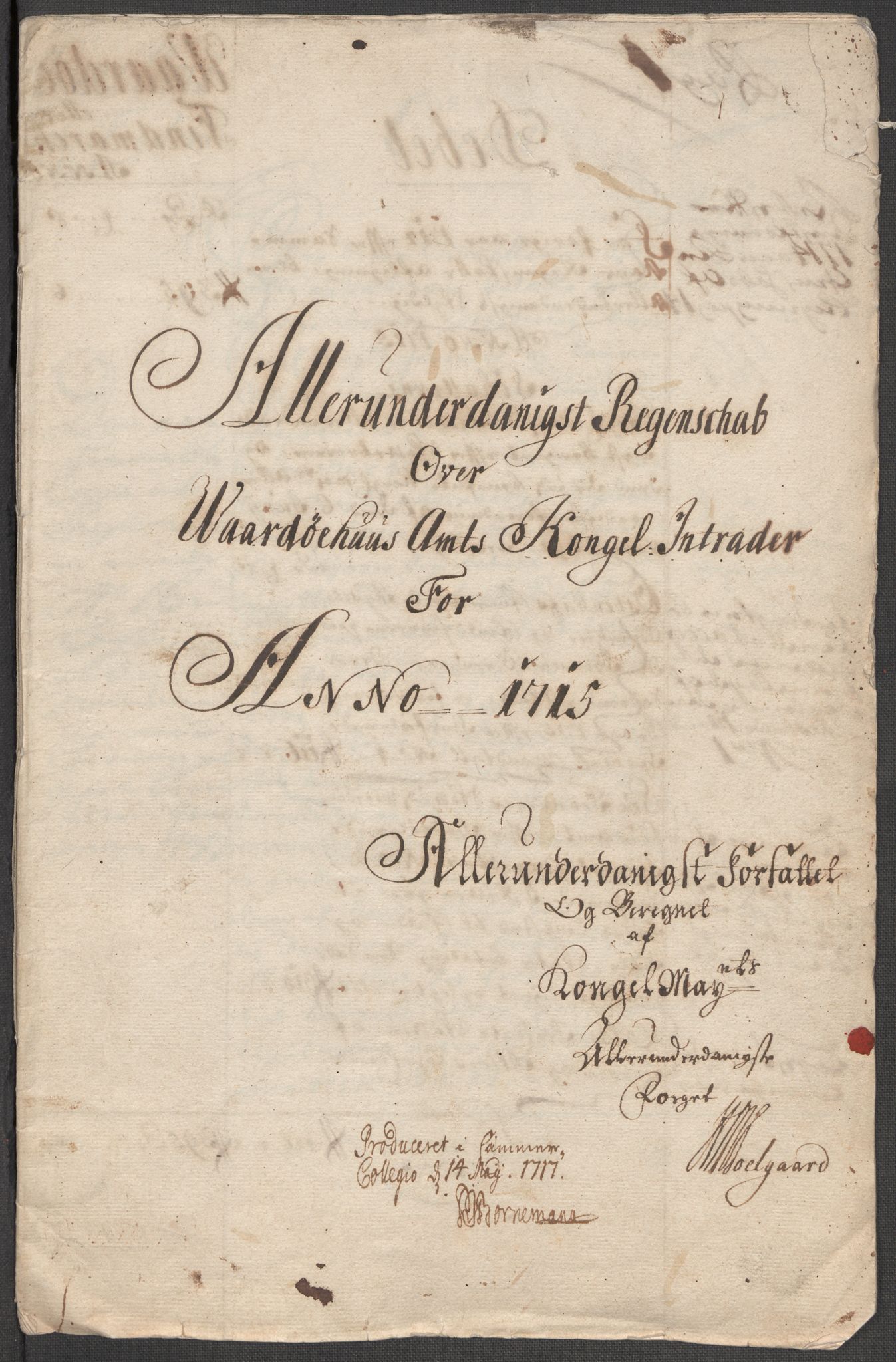 Rentekammeret inntil 1814, Reviderte regnskaper, Fogderegnskap, AV/RA-EA-4092/R69/L4856: Fogderegnskap Finnmark/Vardøhus, 1713-1715, p. 381