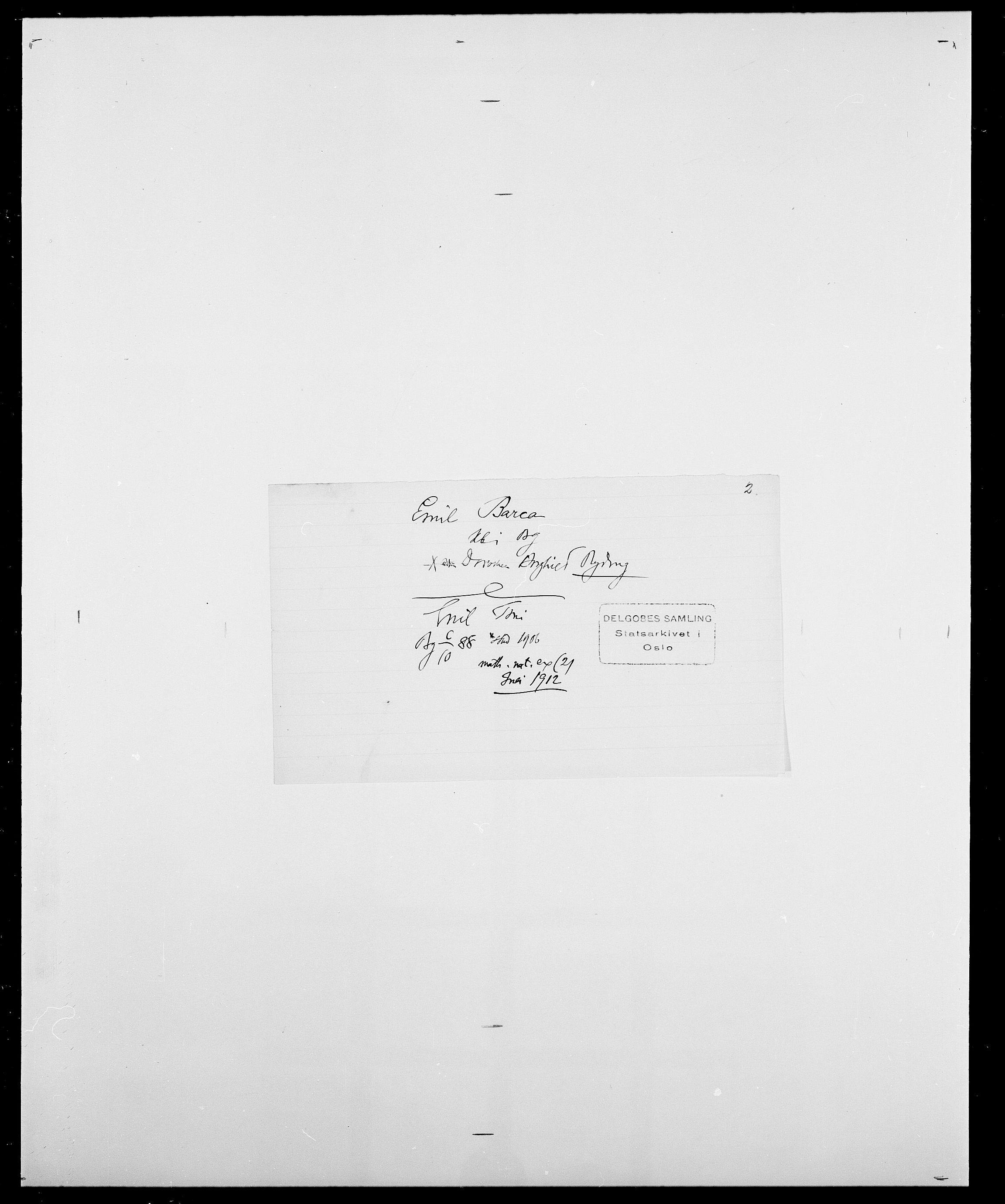 Delgobe, Charles Antoine - samling, SAO/PAO-0038/D/Da/L0003: Barca - Bergen, p. 273