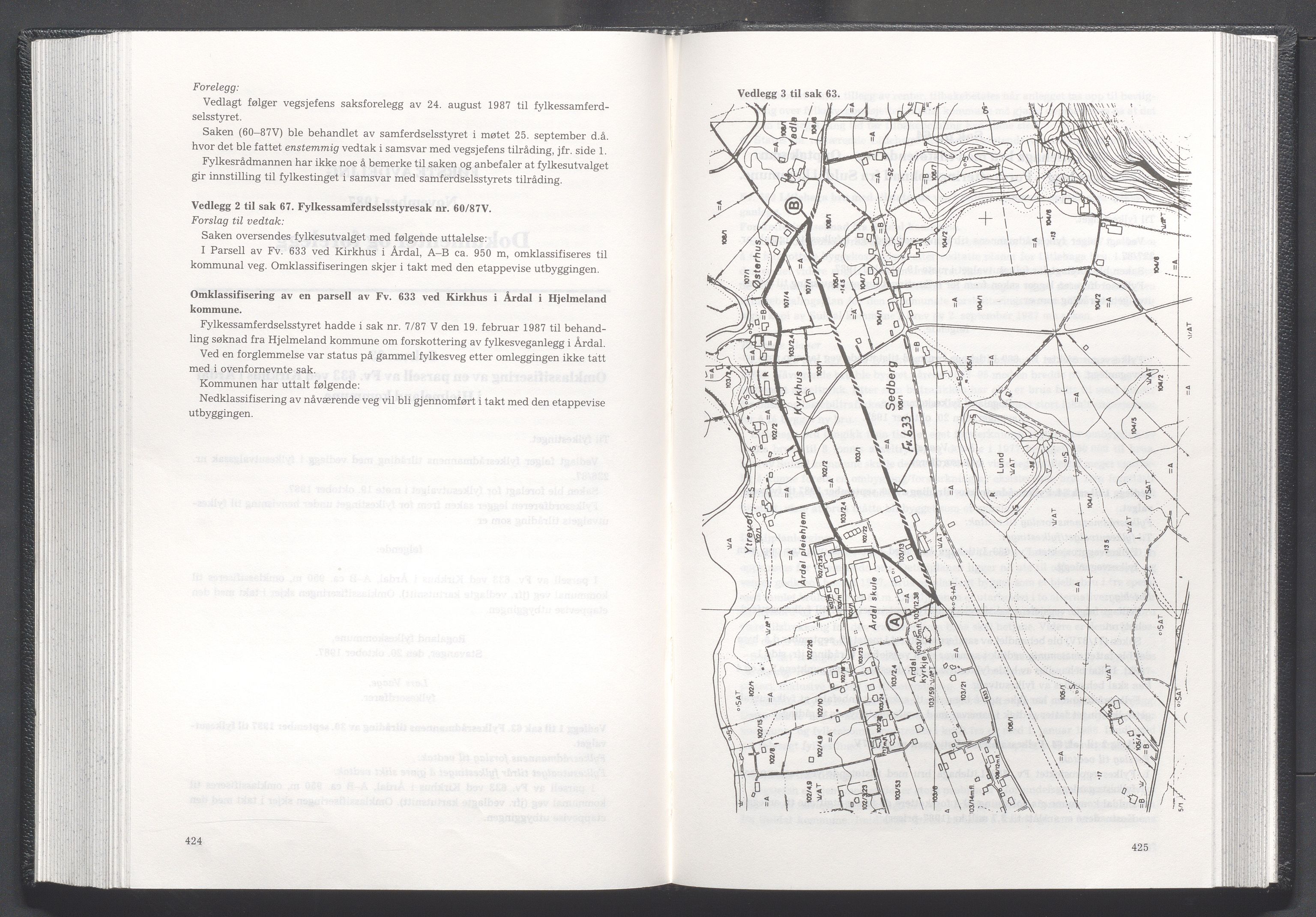 Rogaland fylkeskommune - Fylkesrådmannen , IKAR/A-900/A/Aa/Aaa/L0107: Møtebok , 1987, p. 424-425