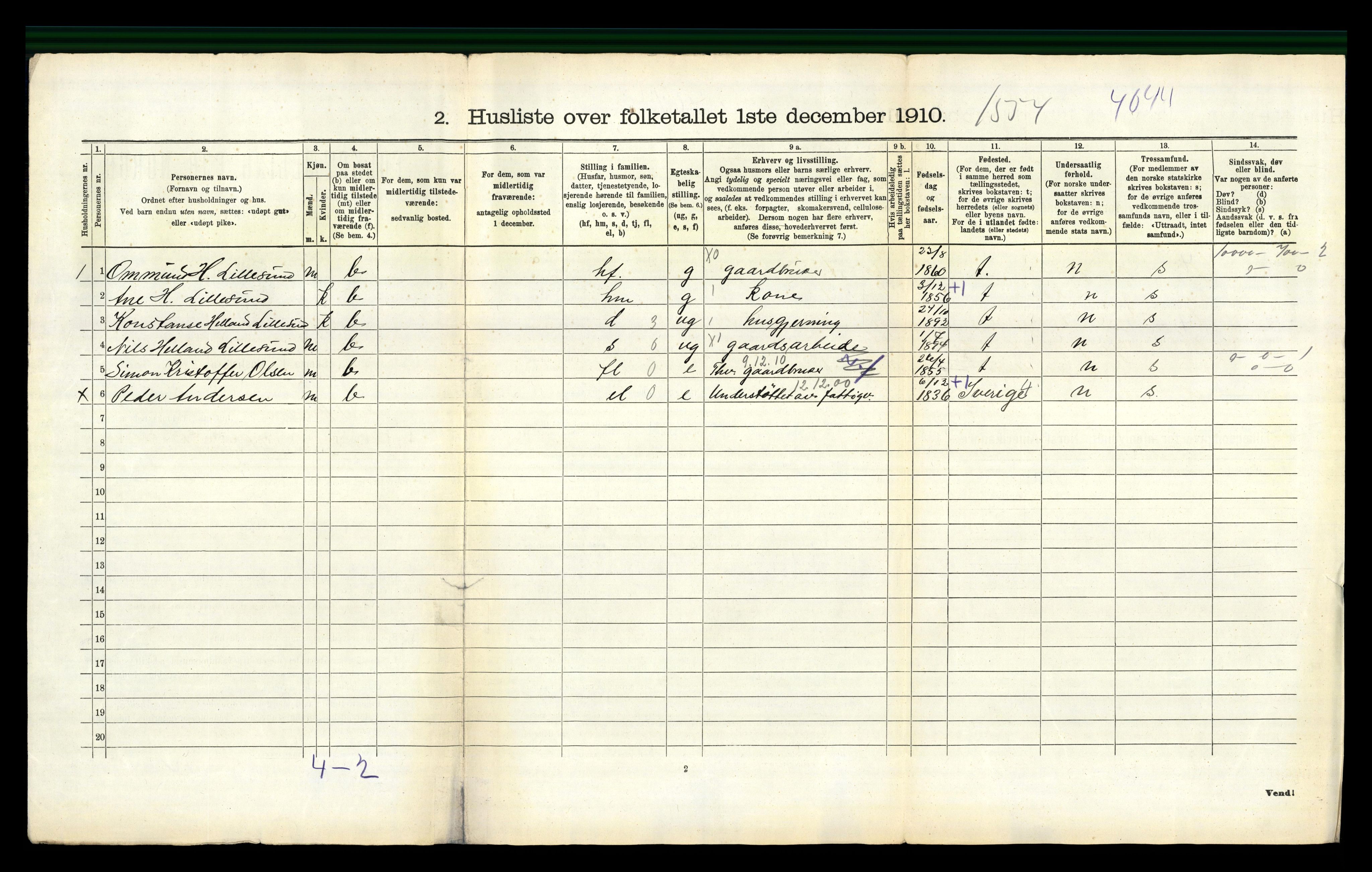 RA, 1910 census for Skåre, 1910, p. 1235