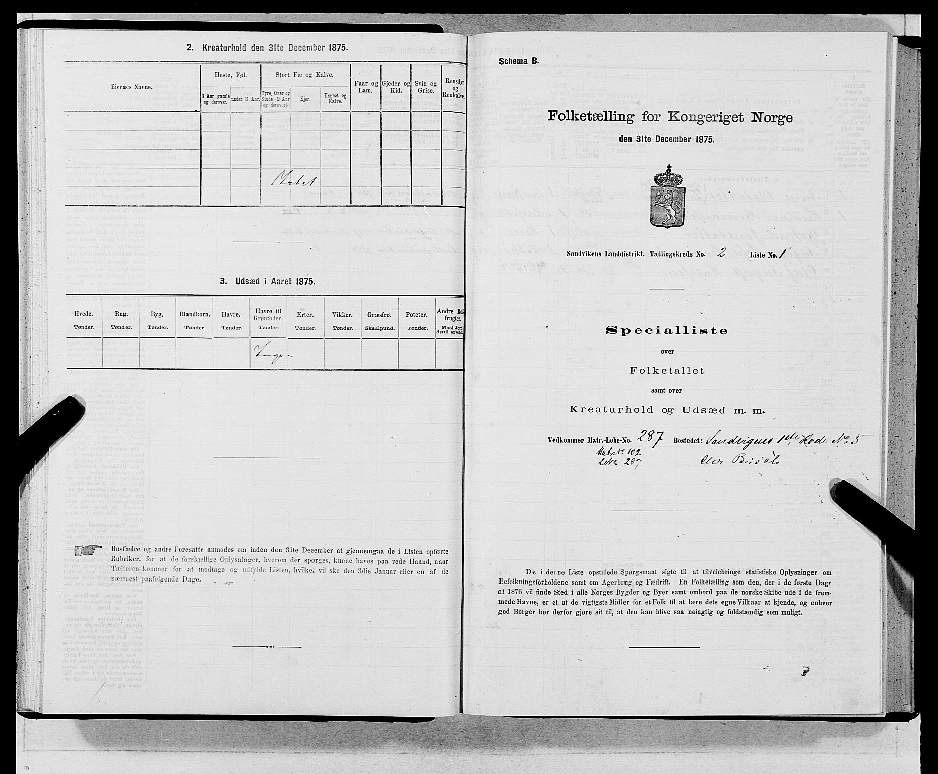 SAB, 1875 census for 1281L Bergen landdistrikt/Domkirken and Sandviken, 1875, p. 127