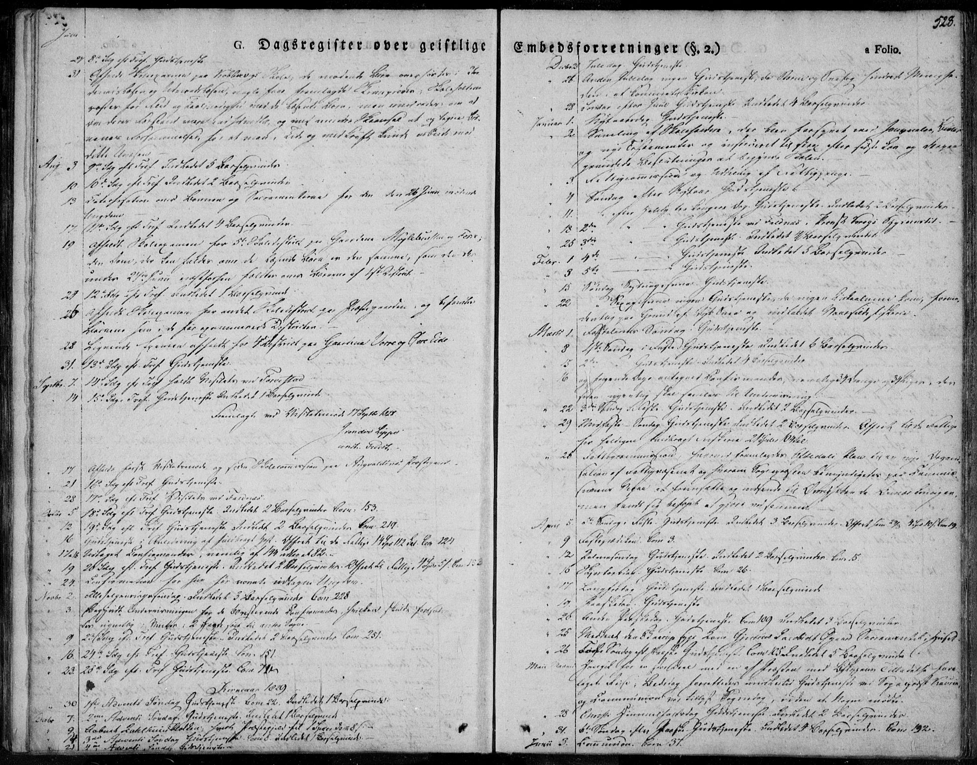 Avaldsnes sokneprestkontor, SAST/A -101851/H/Ha/Haa/L0005: Parish register (official) no. A 5.2, 1825-1841, p. 528