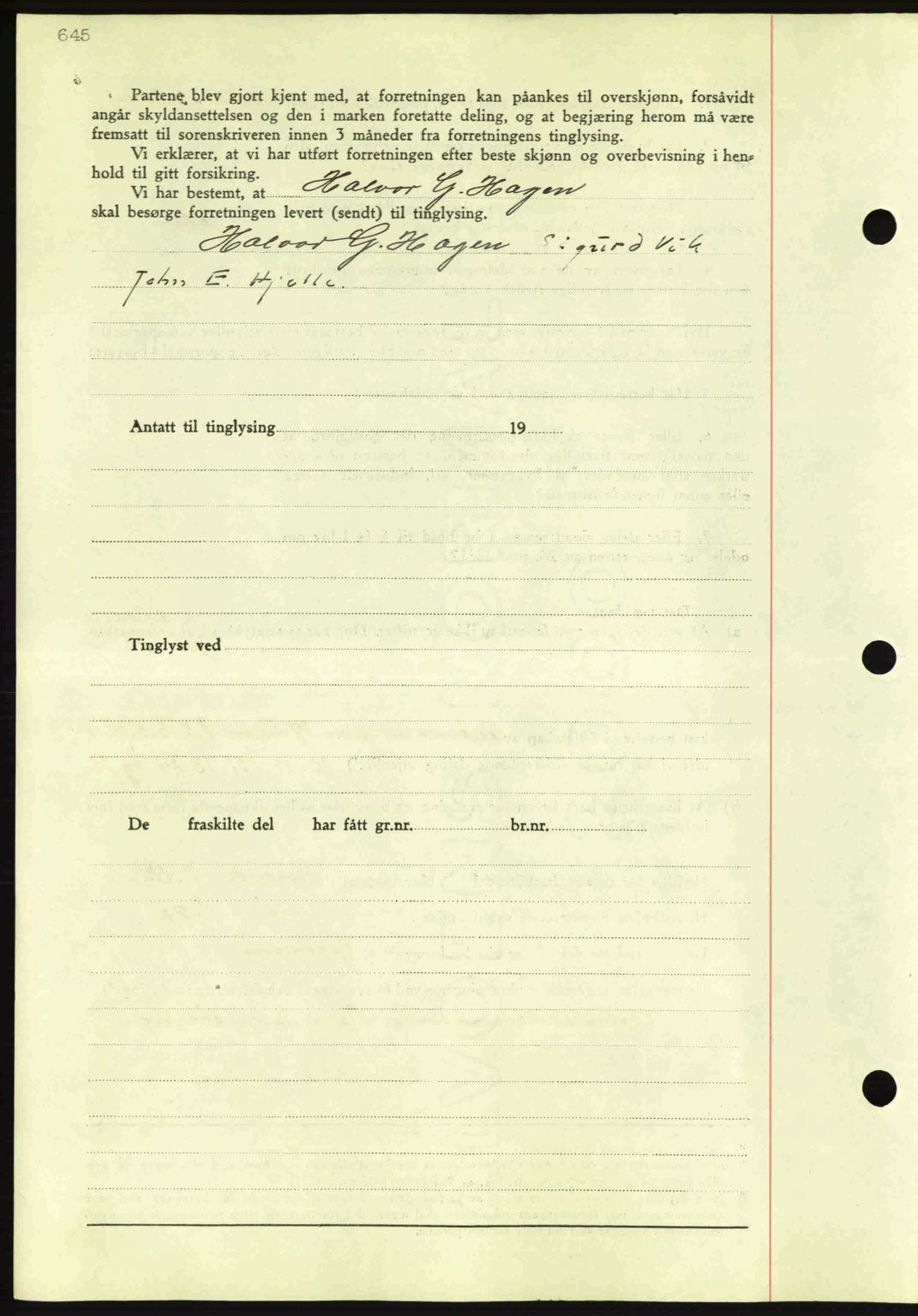 Nordmøre sorenskriveri, AV/SAT-A-4132/1/2/2Ca: Mortgage book no. A80, 1936-1937, Diary no: : 23/1937