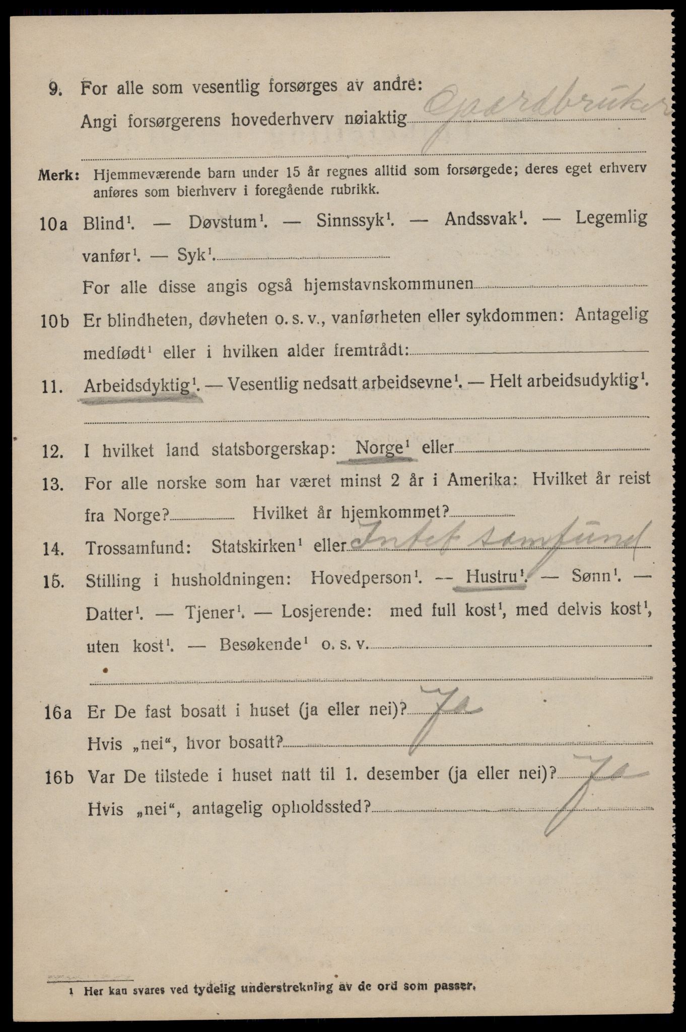 SAST, 1920 census for Håland, 1920, p. 4518