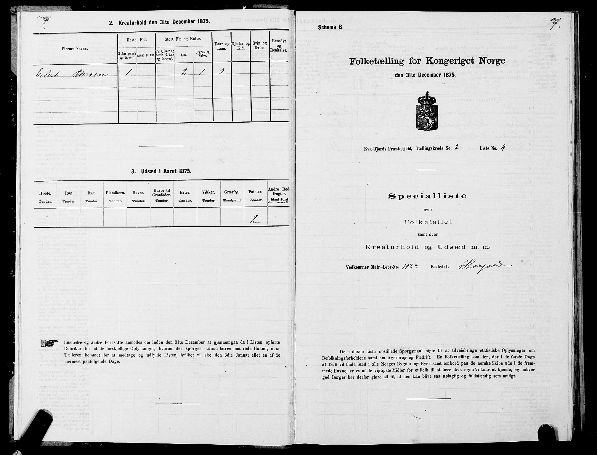 SATØ, 1875 census for 1911P Kvæfjord, 1875, p. 2007