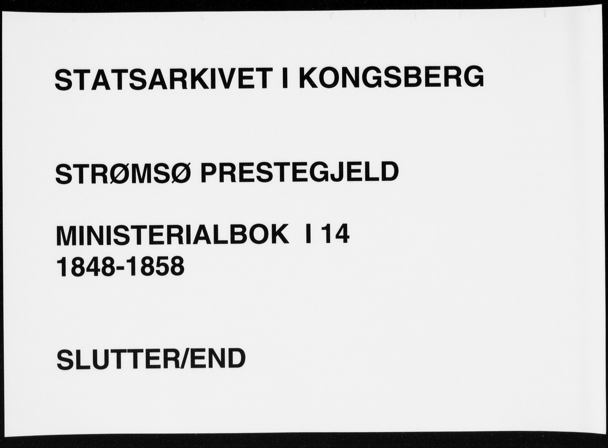 Strømsø kirkebøker, AV/SAKO-A-246/F/Fa/L0014: Parish register (official) no. I 14, 1848-1858