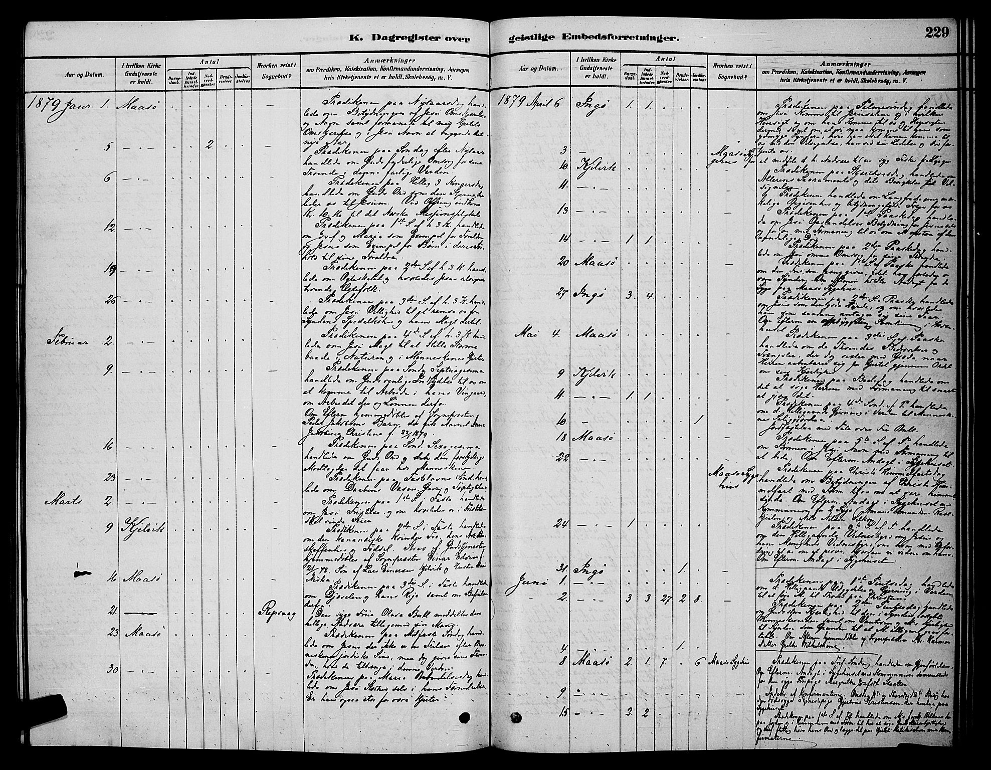 Måsøy sokneprestkontor, SATØ/S-1348/H/Hb/L0002klokker: Parish register (copy) no. 2, 1876-1888, p. 229