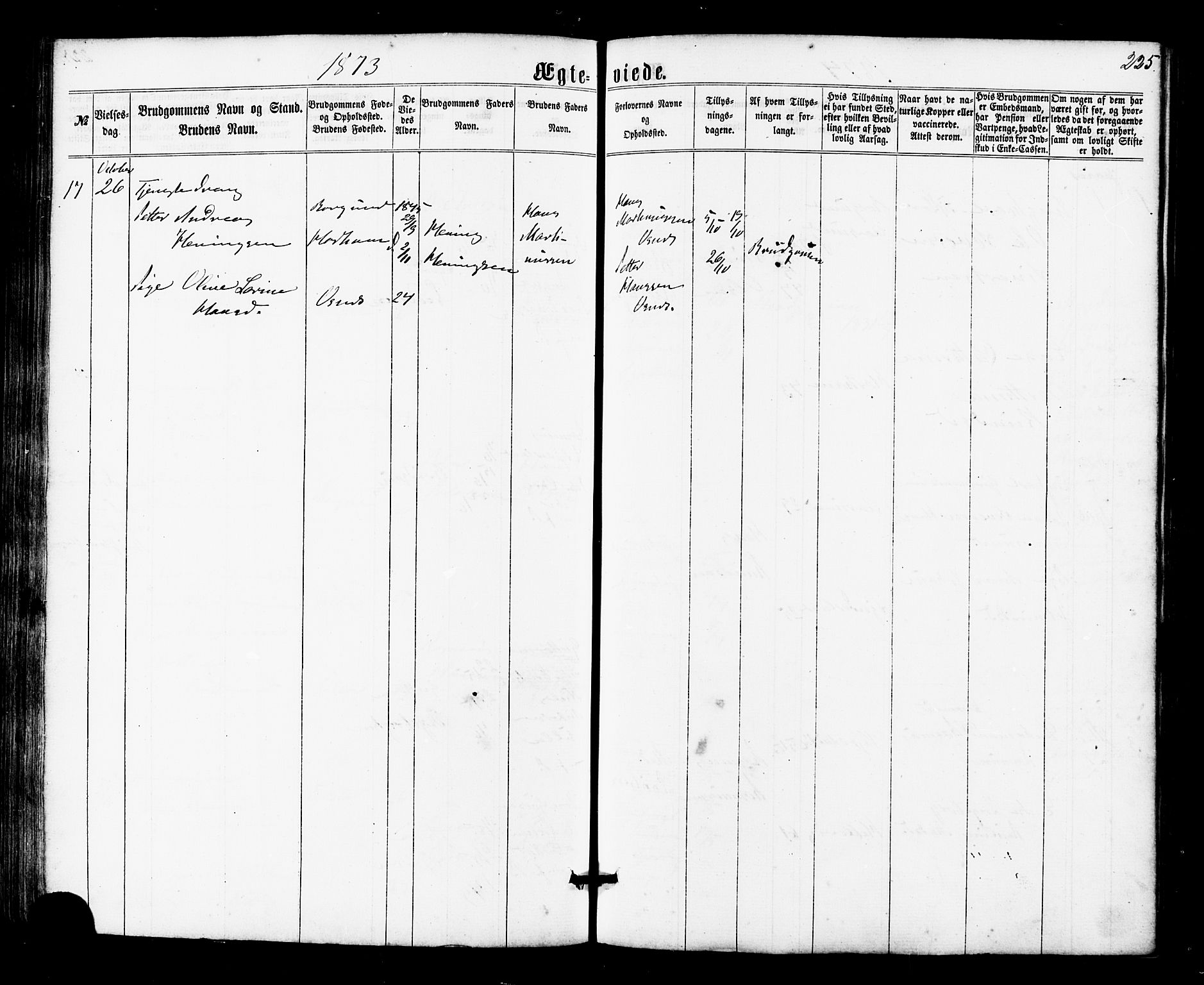 Ministerialprotokoller, klokkerbøker og fødselsregistre - Møre og Romsdal, AV/SAT-A-1454/536/L0498: Parish register (official) no. 536A07, 1862-1875, p. 225