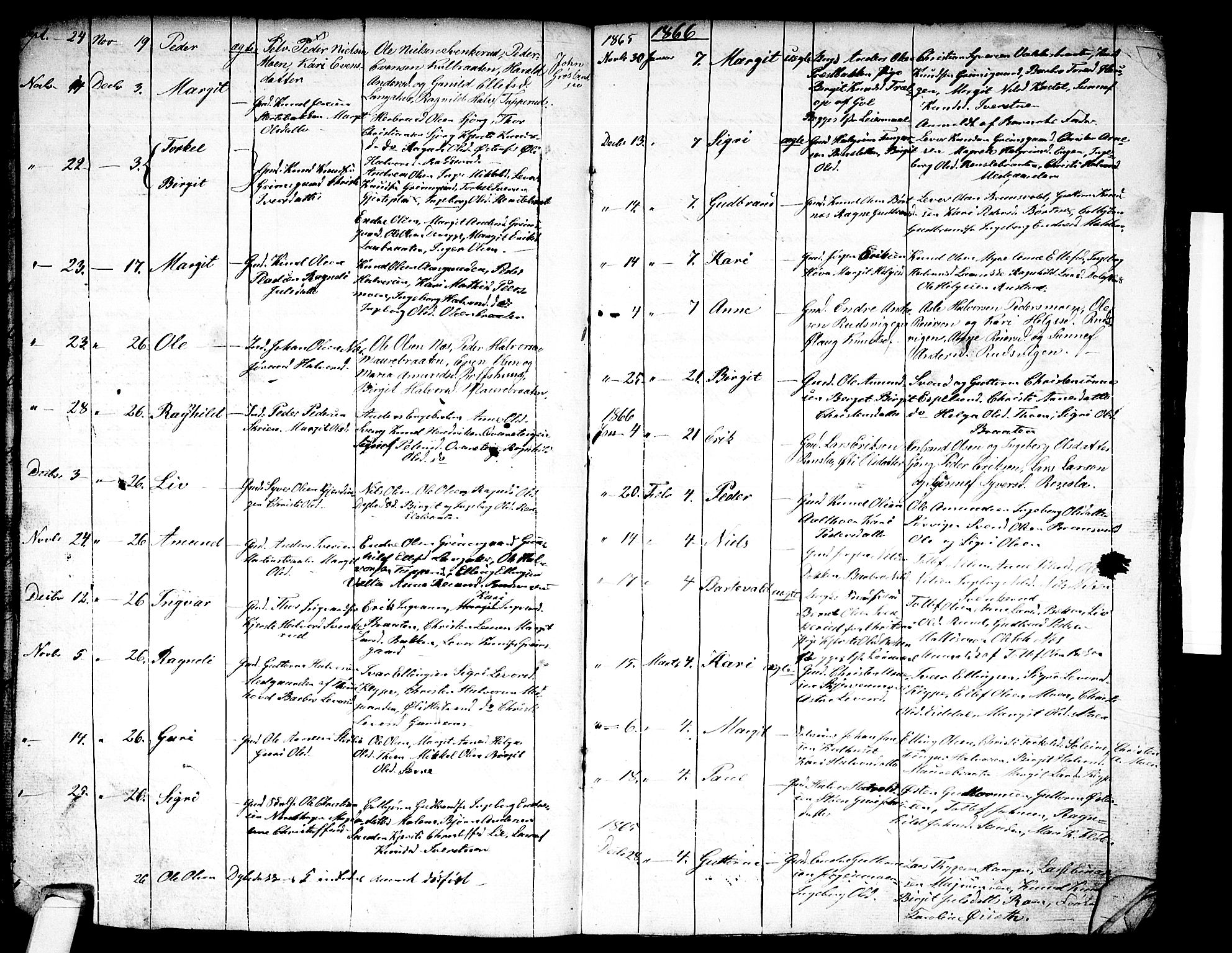 Nes kirkebøker, SAKO/A-236/G/Ga/L0001: Parish register (copy) no. I 1, 1843-1872