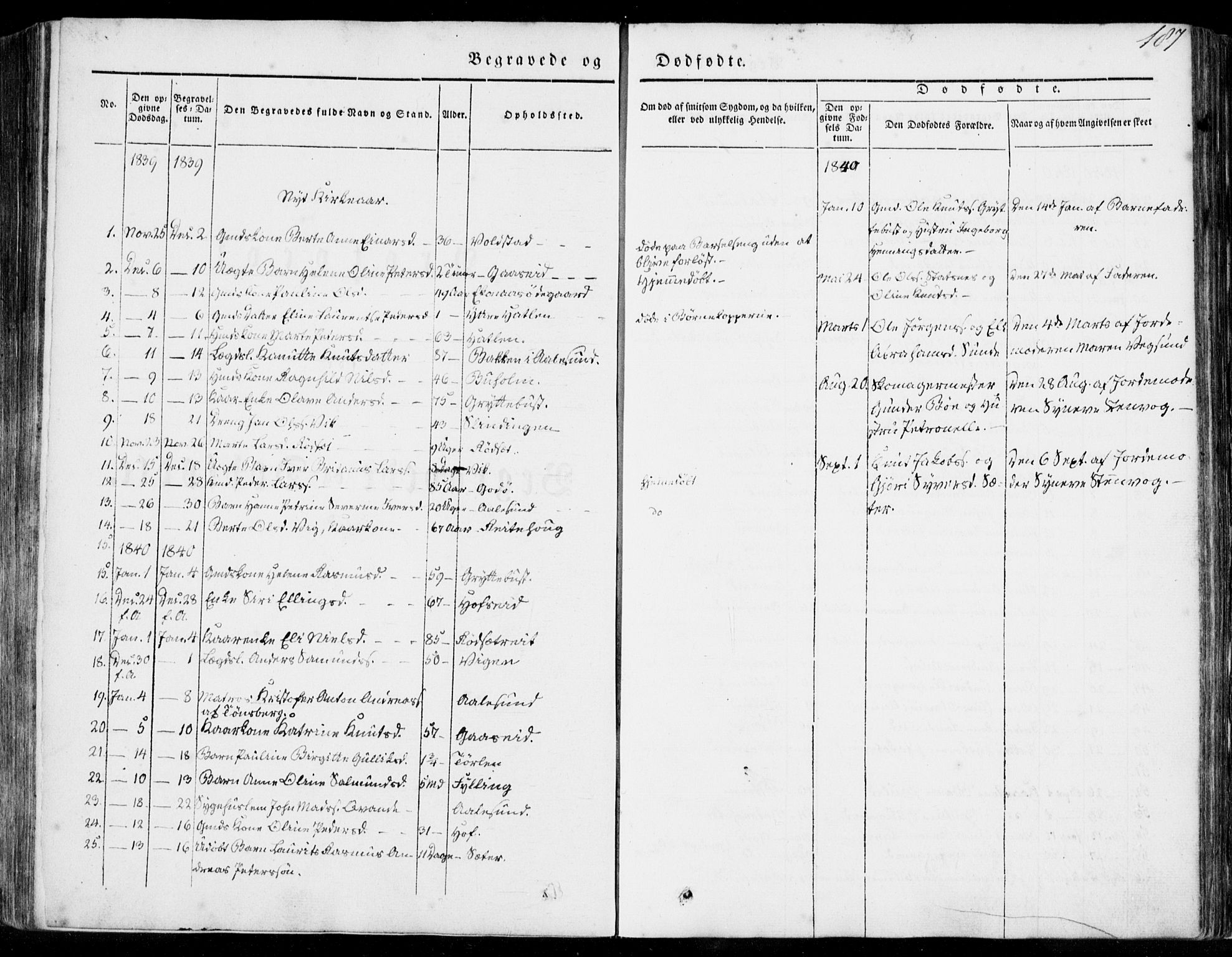 Ministerialprotokoller, klokkerbøker og fødselsregistre - Møre og Romsdal, SAT/A-1454/528/L0396: Parish register (official) no. 528A07, 1839-1847, p. 187