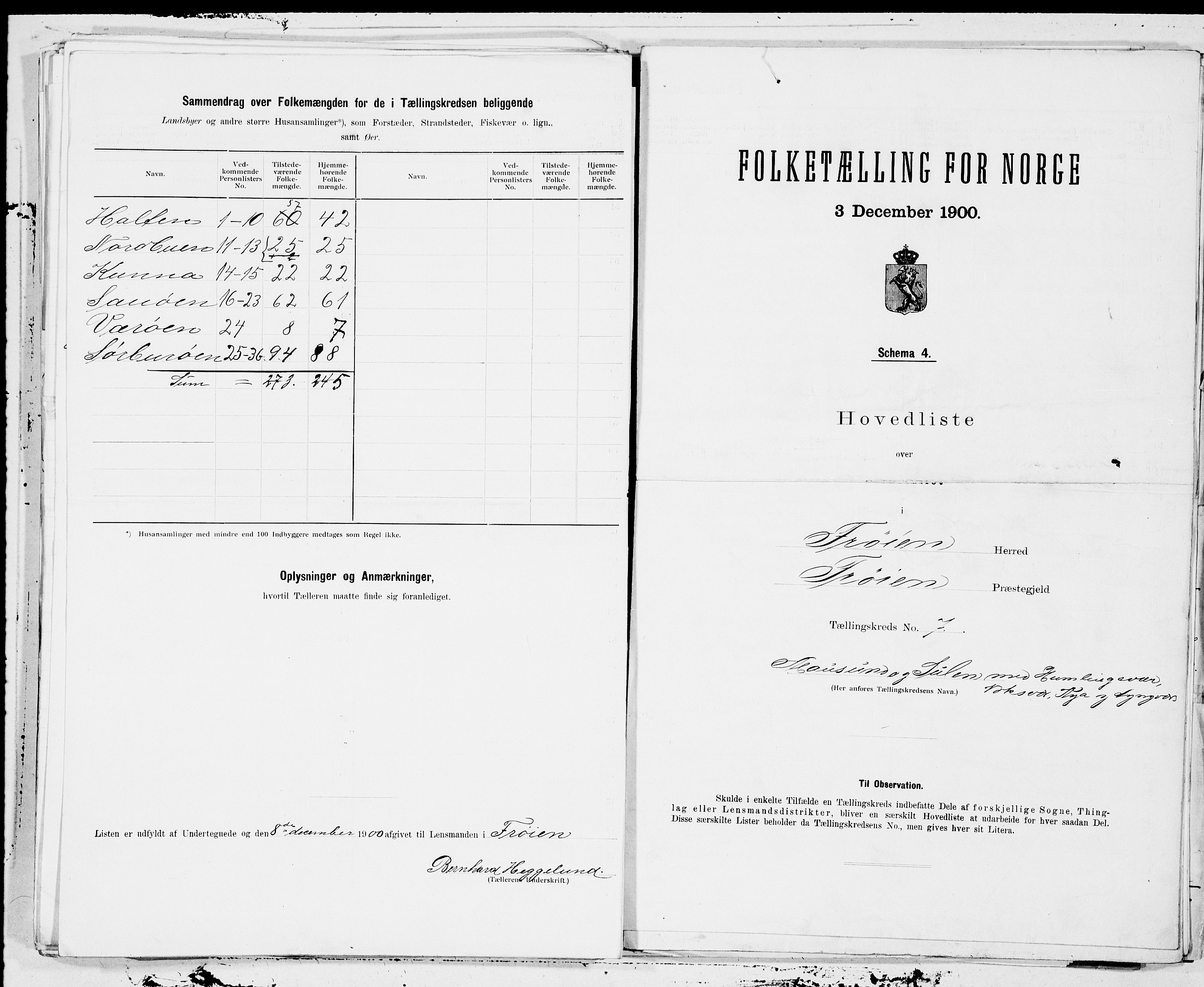 SAT, 1900 census for Frøya, 1900, p. 17